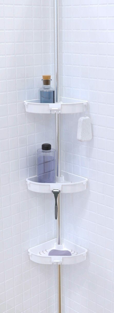 Bischof Duschregal Coin, stufenlos höhenverstellbar von 135 - 260 cm günstig online kaufen