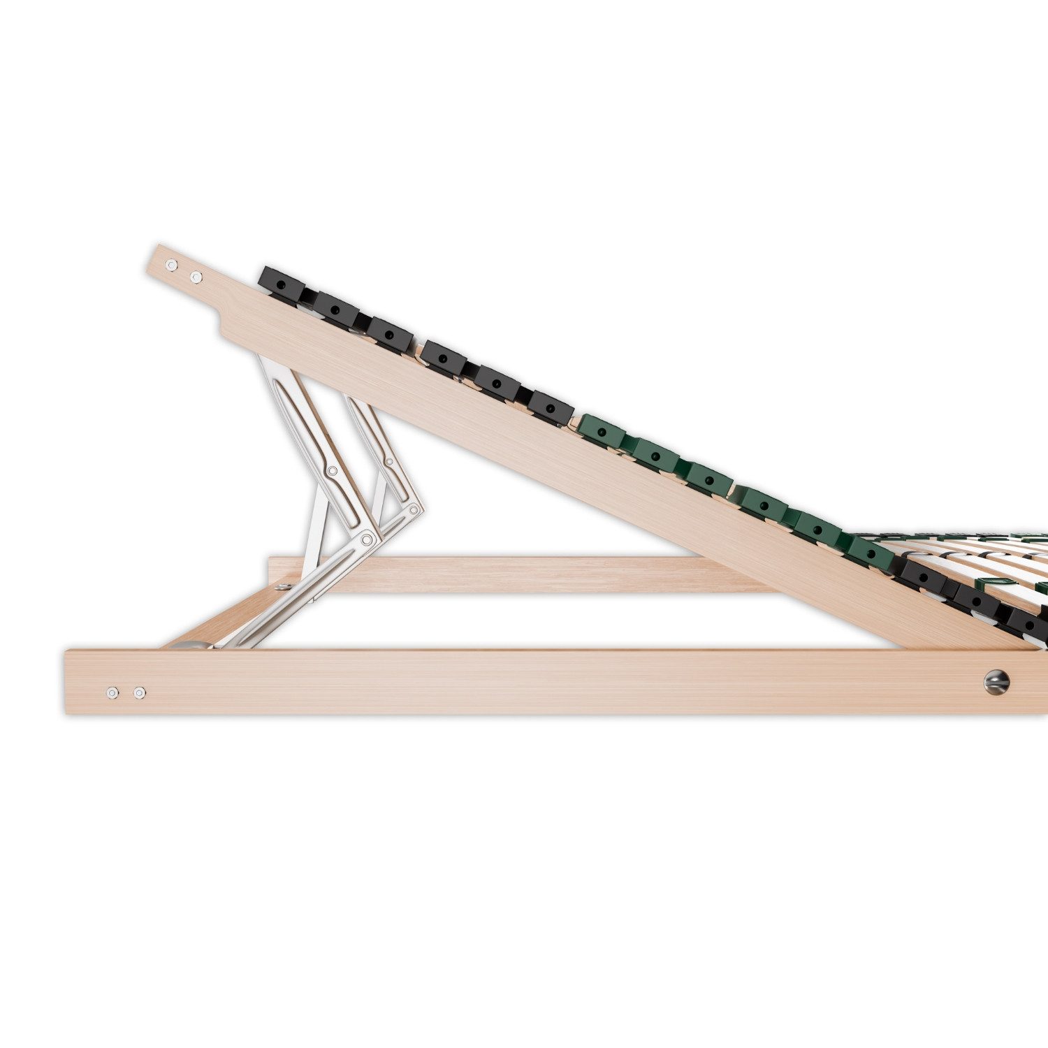 Lattenrost besonders stabil, Beco, Kopfteil verstellbar, Lattenrost 180x200 cm, bestehend aus 2x Lattenrost 90x200 cm, 7 Zonen, bis 200 kg belastbar, hergestellt in Deutschland, Selbstmontage