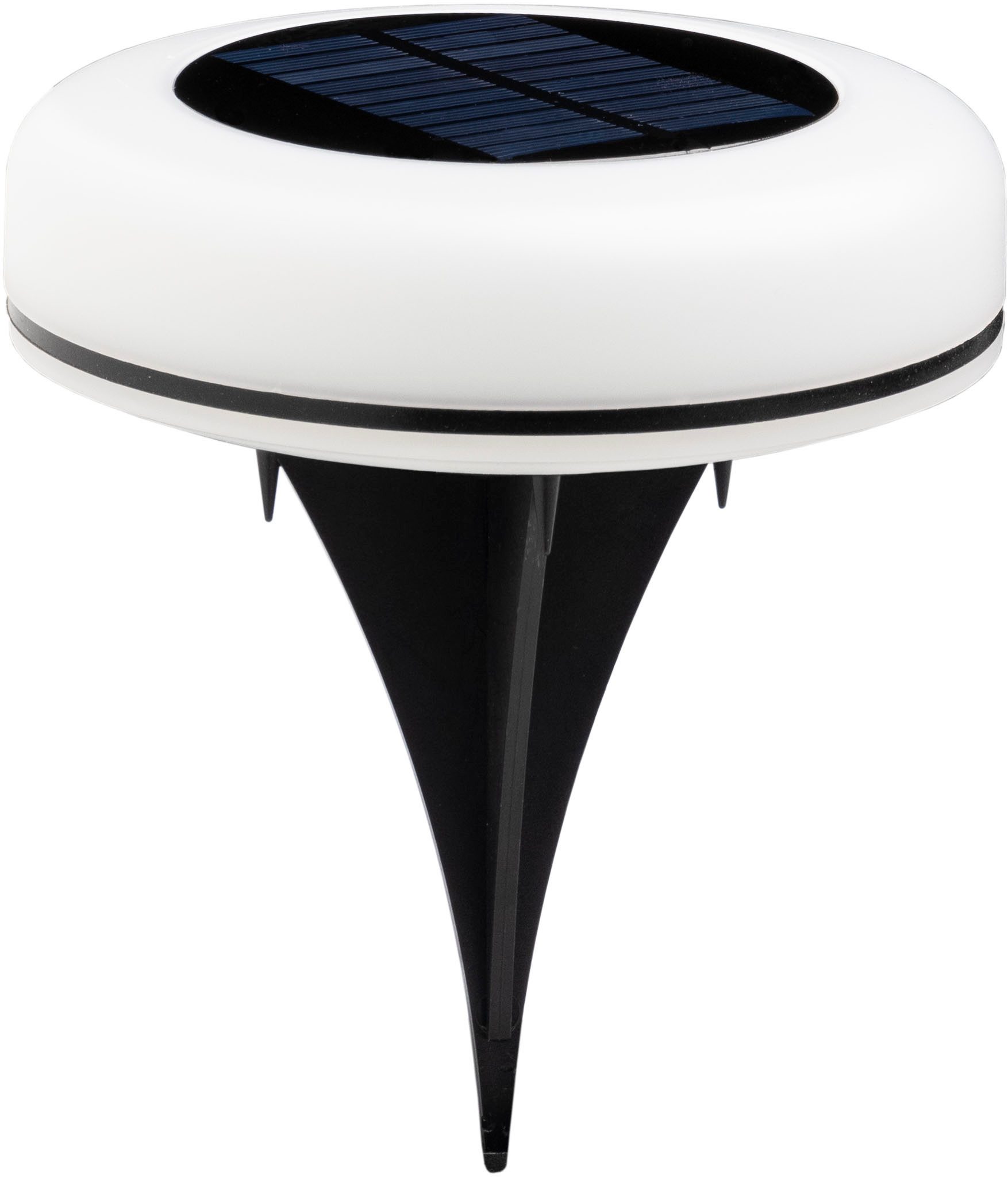 Luxform Gartenleuchte Luxform Solar Leshy, LED fest integriert, Warmweiß, RGB-Gartenleuchte, Solarenergie, Smarthome, kabellos
