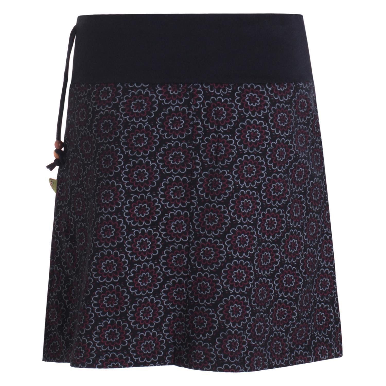 Vishes Minirock Kurzer Damen Baumwoll-Rock Taschen-Rock Mini-Röcke Blümchen günstig online kaufen