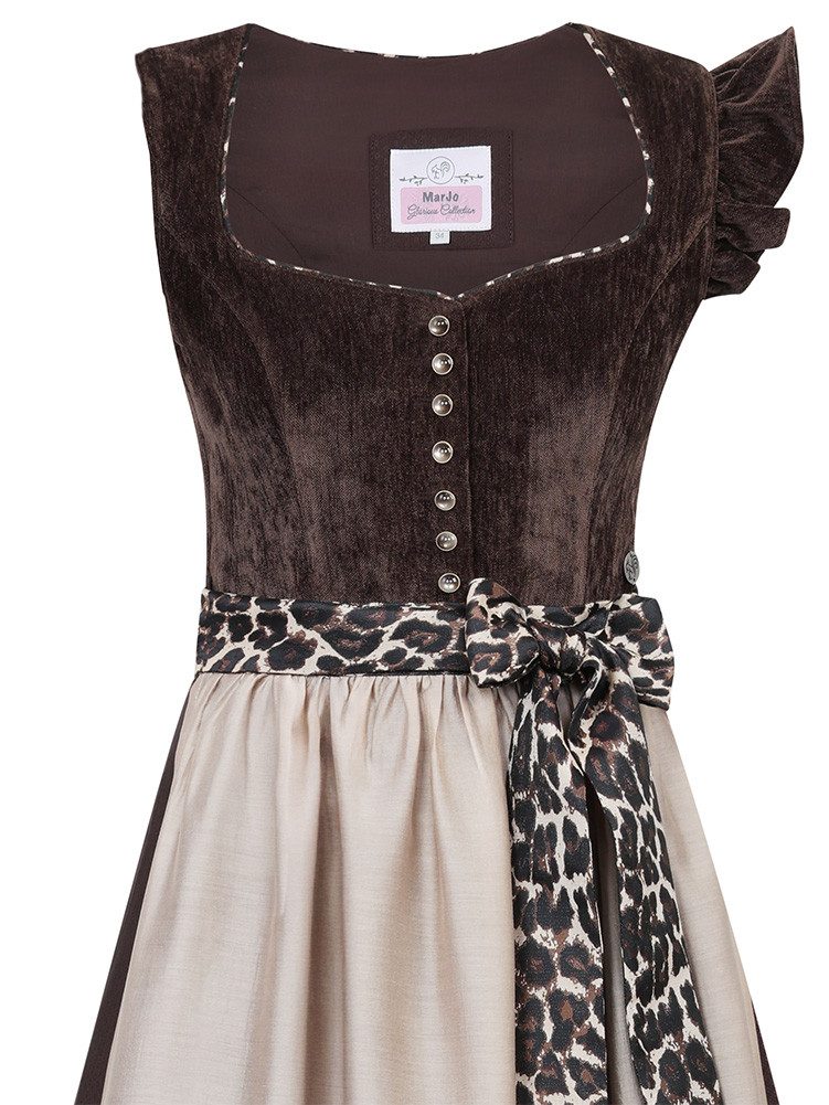 MarJo Dirndl Dirndl Oberhofen 70cm Länge espresso Leo