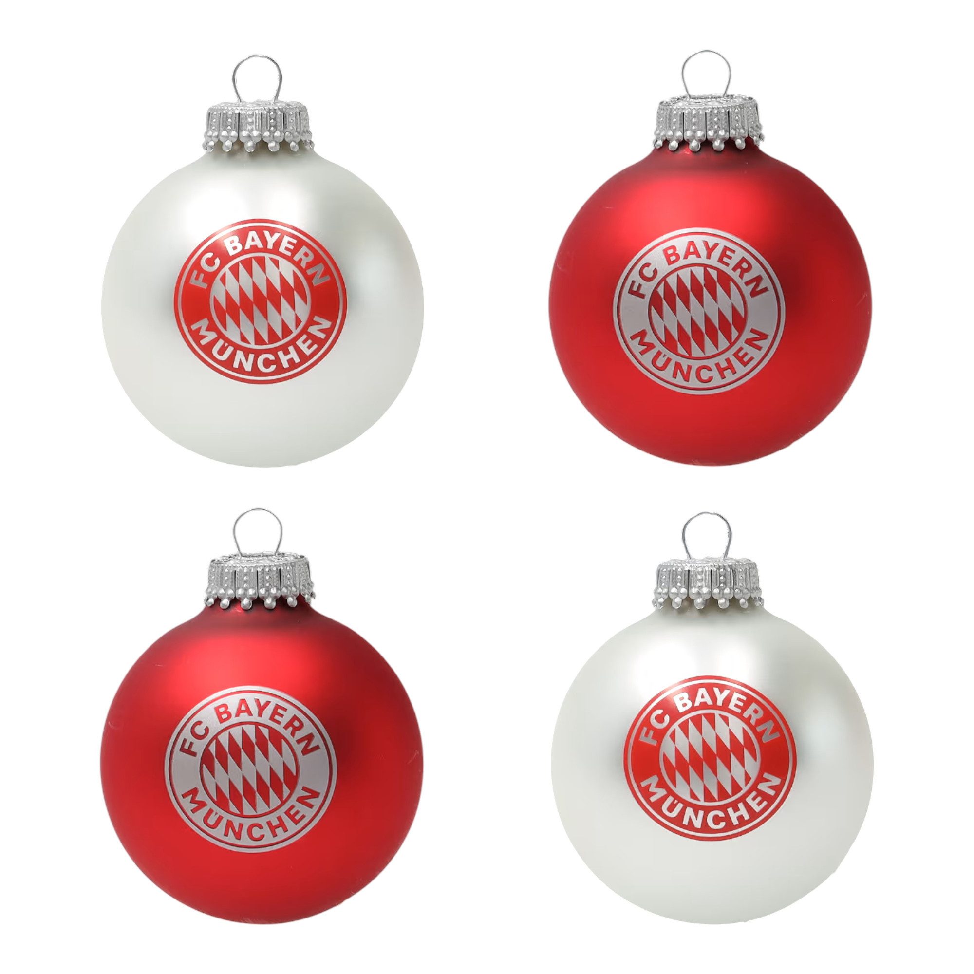 FC Bayern München Christbaumschmuck Weihnachtskugeln Christbaumkugeln 4er S günstig online kaufen