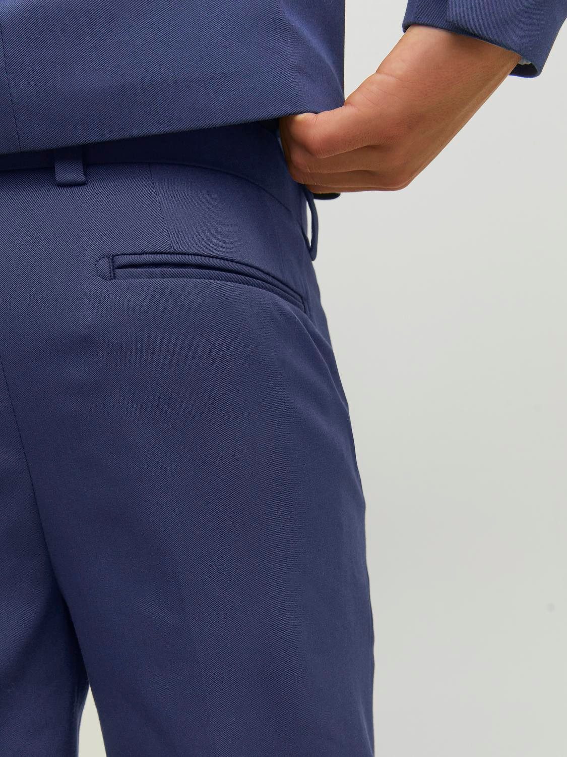 Jack & Jones Junior Anzughose JPRSOLAR elastisch, pflegeleicht, komfortabel unifarben, modisch, slim fit, Web