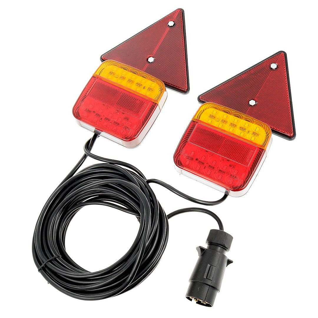 Bremslicht Magnetisches LED-Rückleuchtenset, 7,5 m Kabel, 7-PIN-Stecker, Magnetisches LED-Rückleuchtenset, 7,5 m Kabel, 7-PIN-Stecker