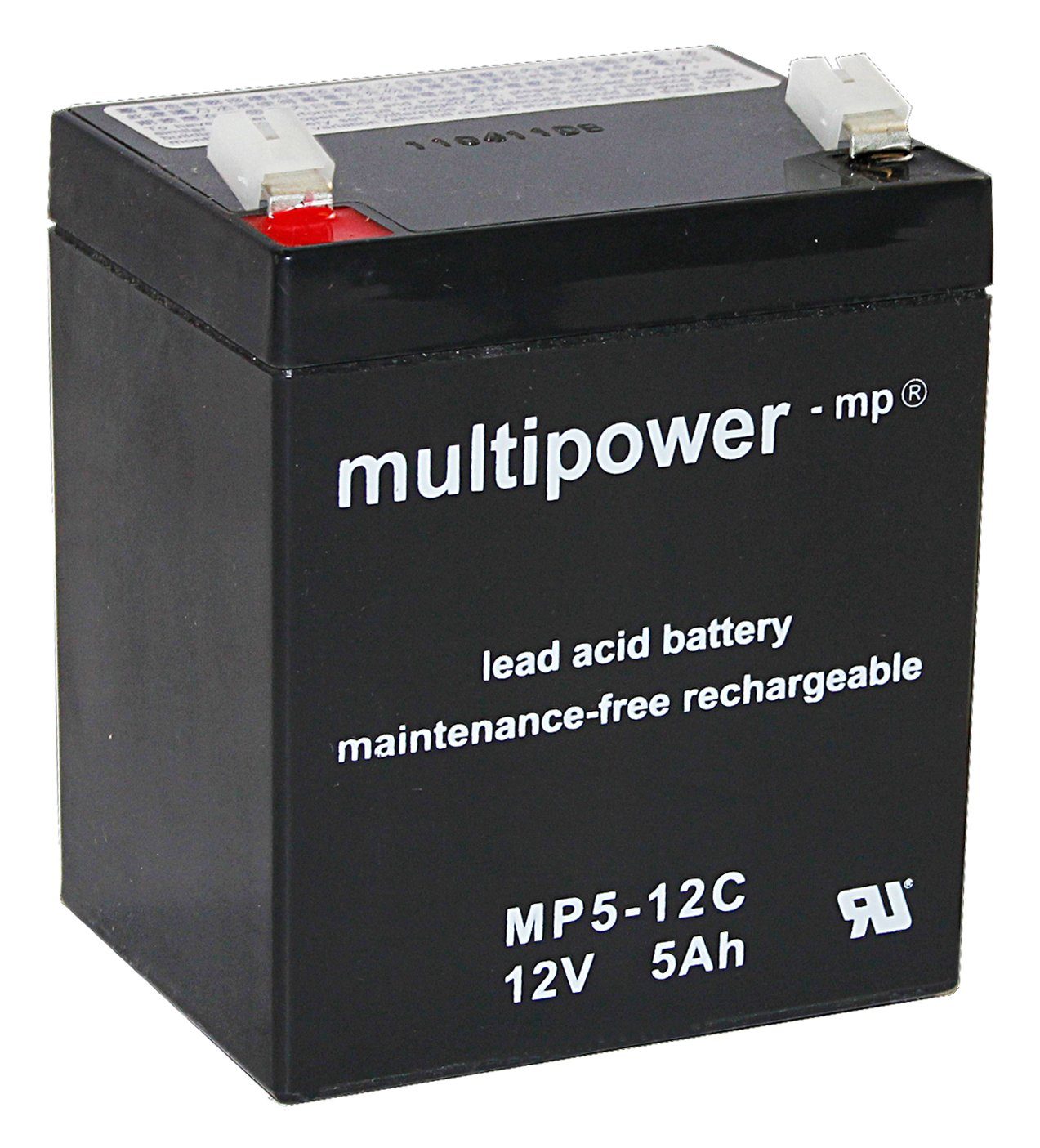 Multipower Blei-Akku MP5-12C Pb 12V / 5Ah Zyklenfest, Faston 6,3 Bleiakkus