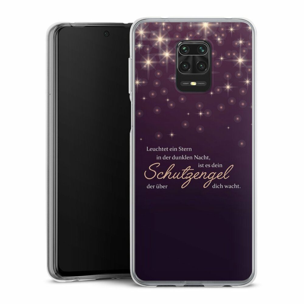DeinDesign Handyhülle Schutzengel Sprüche Spruch Schutzengel, Xiaomi Redmi Note 9 Pro Silikon Hülle Bumper Case Handy Schutzhülle