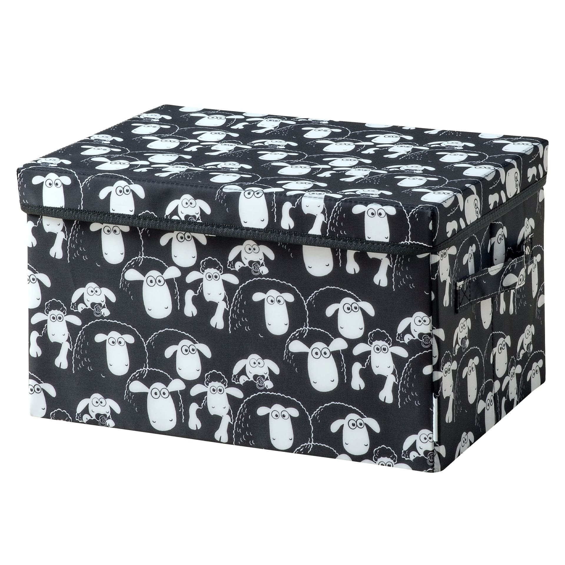 Lifeney Aufbewahrungsbox Aufbewahrungsbox mit Deckel für Kinder, 37 x 25 x 21 cm, Kultiges Schaf-Design, ideal zum Verstauen von Spielzeug