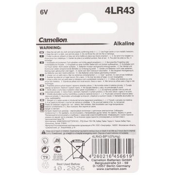 Camelion PX27 Alkaline Photo Batterie, 4AG12, 4LR43, 4NR43, EPX27 6Volt 12,7 x Fotobatterie, (6,0 V)