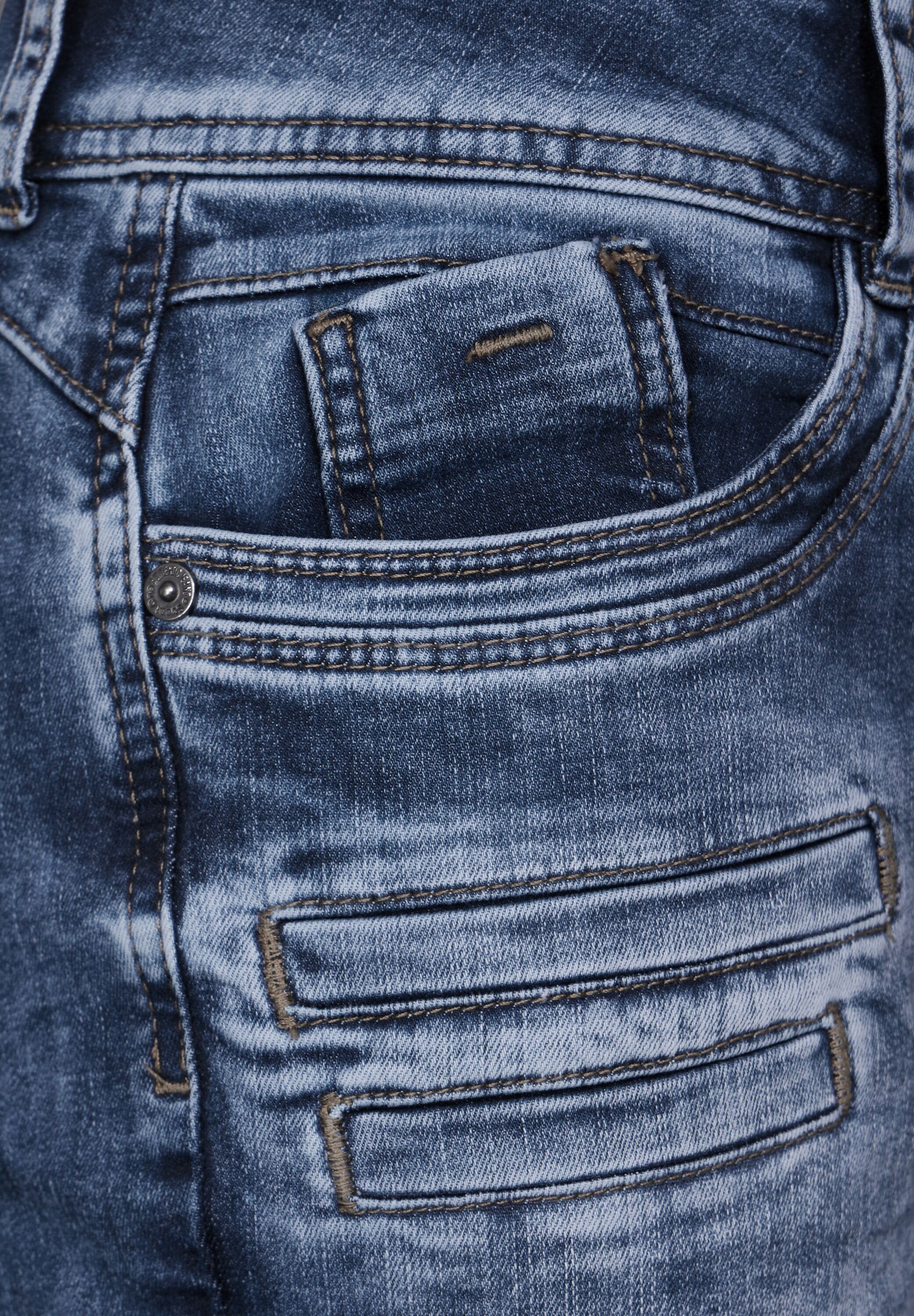 Bequeme Jeans ONE Five Heavy Casual STREET Jeans Indigo Fit in Wash Street (1-tlg) One Pockets