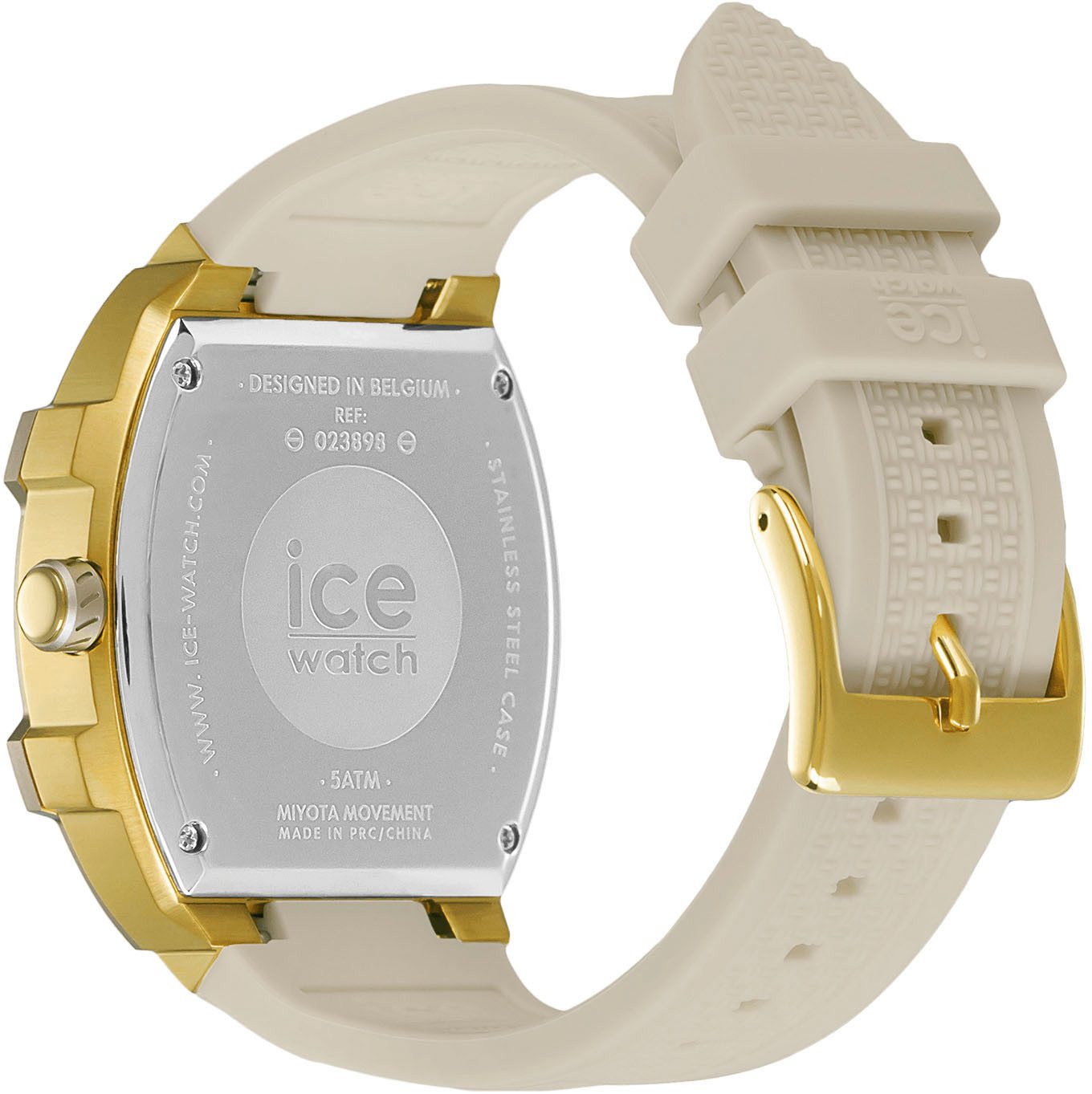 ice-watch Multifunktionsuhr ICE boliday - Steel - Medium - MT 023898, Quarzuhr, Armbanduhr, Damenuhr, analog, Silikonarmband, Datum