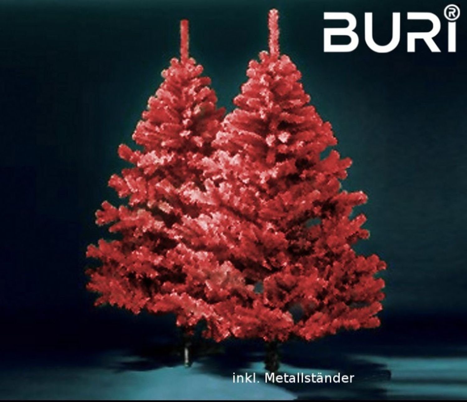 BURI Künstlicher 210cm Weihnachtsbaum weiß Weihnachtsbaum künstlicher