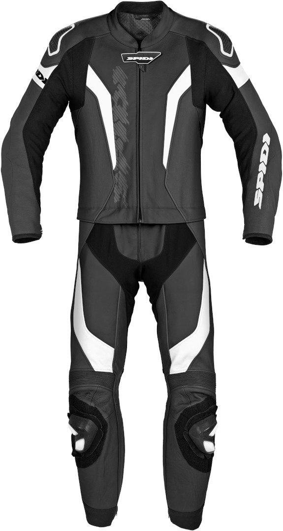 SpiDi Motorradkombi Laser Touring 2-Teiler Motorrad Lederkombi protektoren abriebfest