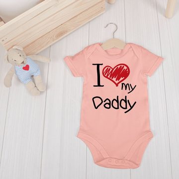 Shirtracer Shirtbody I love my Daddy schwarz Geschenk Vatertag Baby