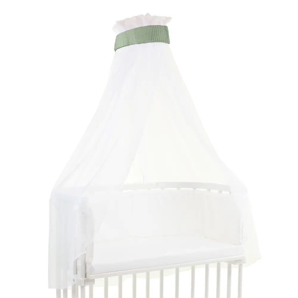 babybay Betthimmel babybay Himmel Waffelpiqué mit Band passend für alle Modelle bis 96 cm