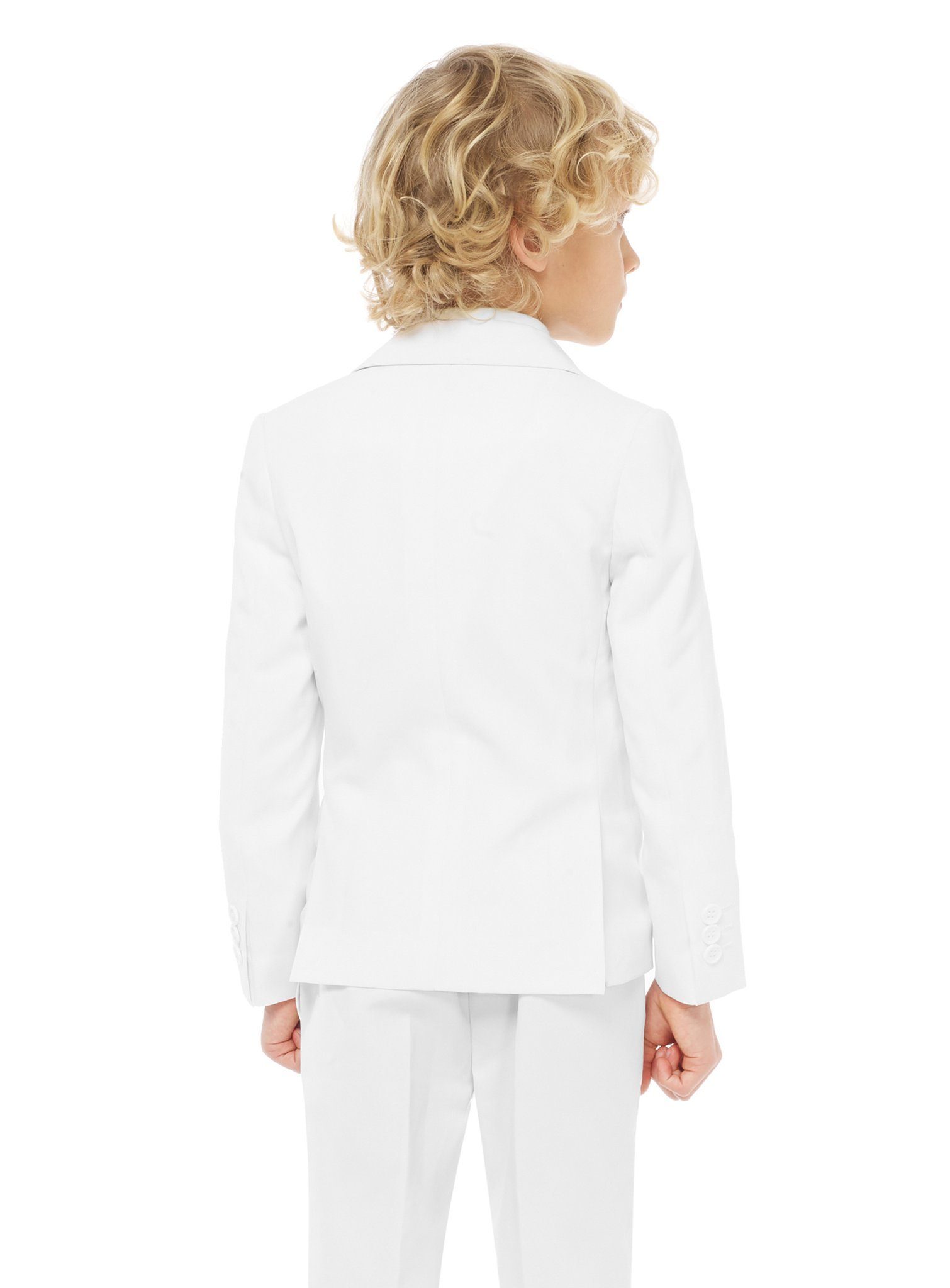 Opposuits Kinderanzug White Knight Anzug Karneval Faschingskostüm Kinder Cooler Anzug für coole Kids