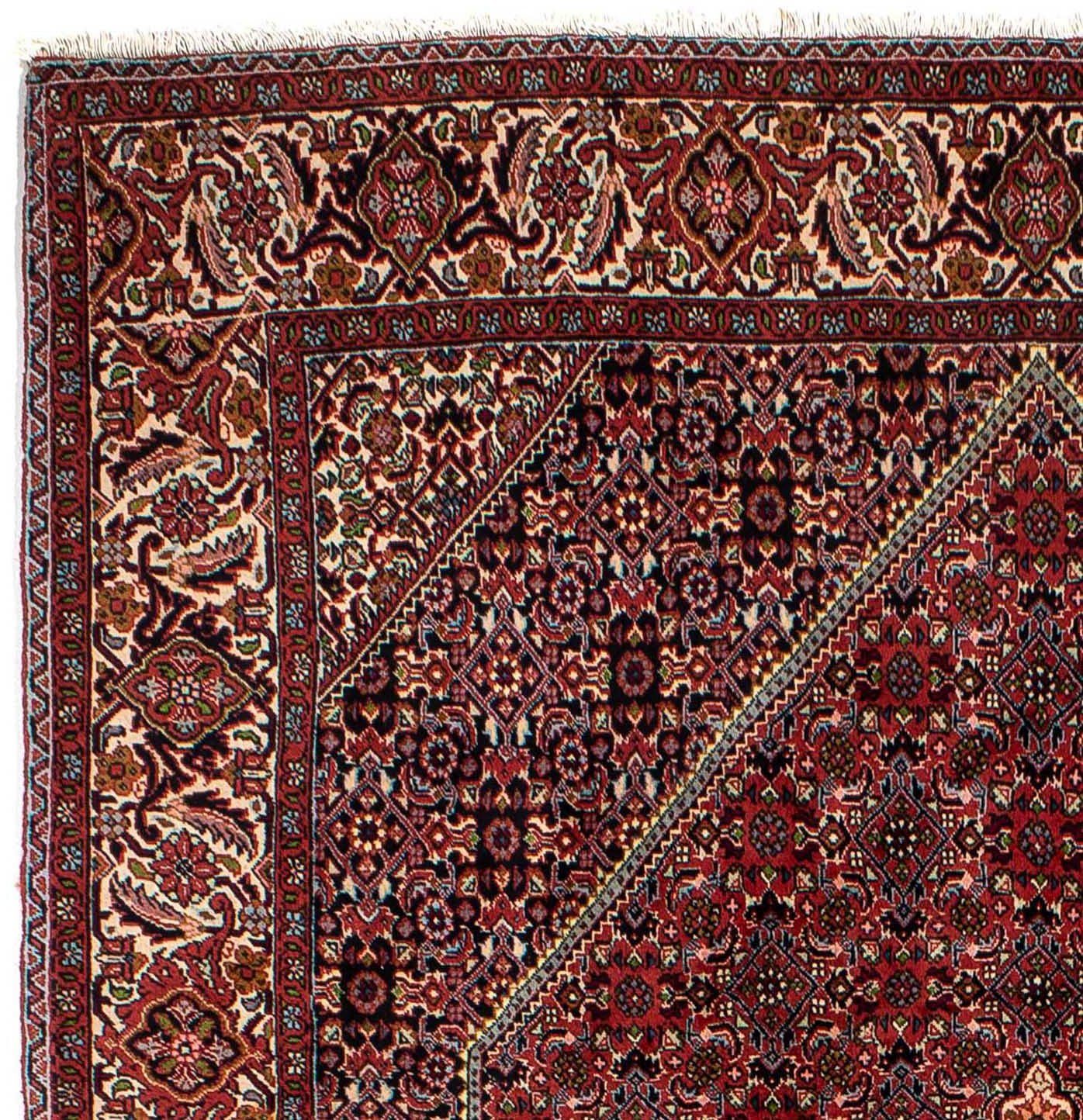 Orientteppich Perser - 15 290 dunkelrot, rechteckig, mit Einzelstück 206 - Handgeknüpft, Zertifikat mm, - x Wohnzimmer, morgenland, Höhe: cm Bidjar
