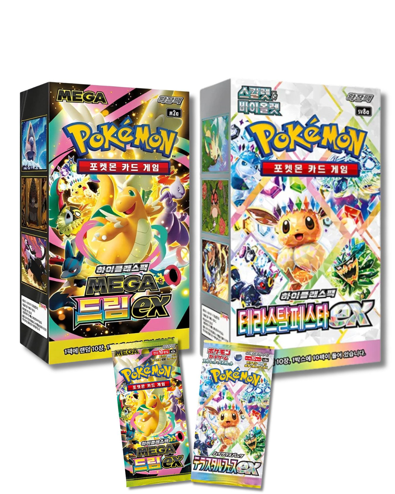 Sammelkarte Pokemon Mega Dream/Terastal Festival EX Display/Booster Koreanisch