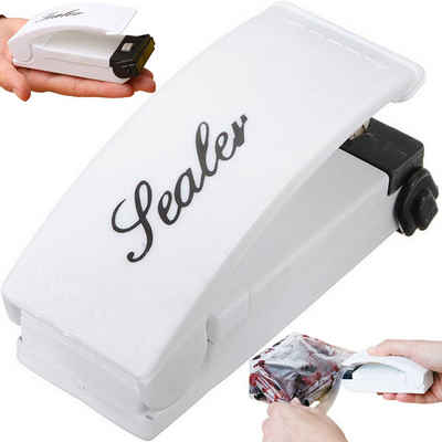 Retoo Hand-Vakuumierer Vakumiergerät Portables Folienschweißgerät Tüten Beutel Verschweißer, 3,50W, Kleine Dimensionen, Mit dem Magnet, Versorgung mit den Batterien