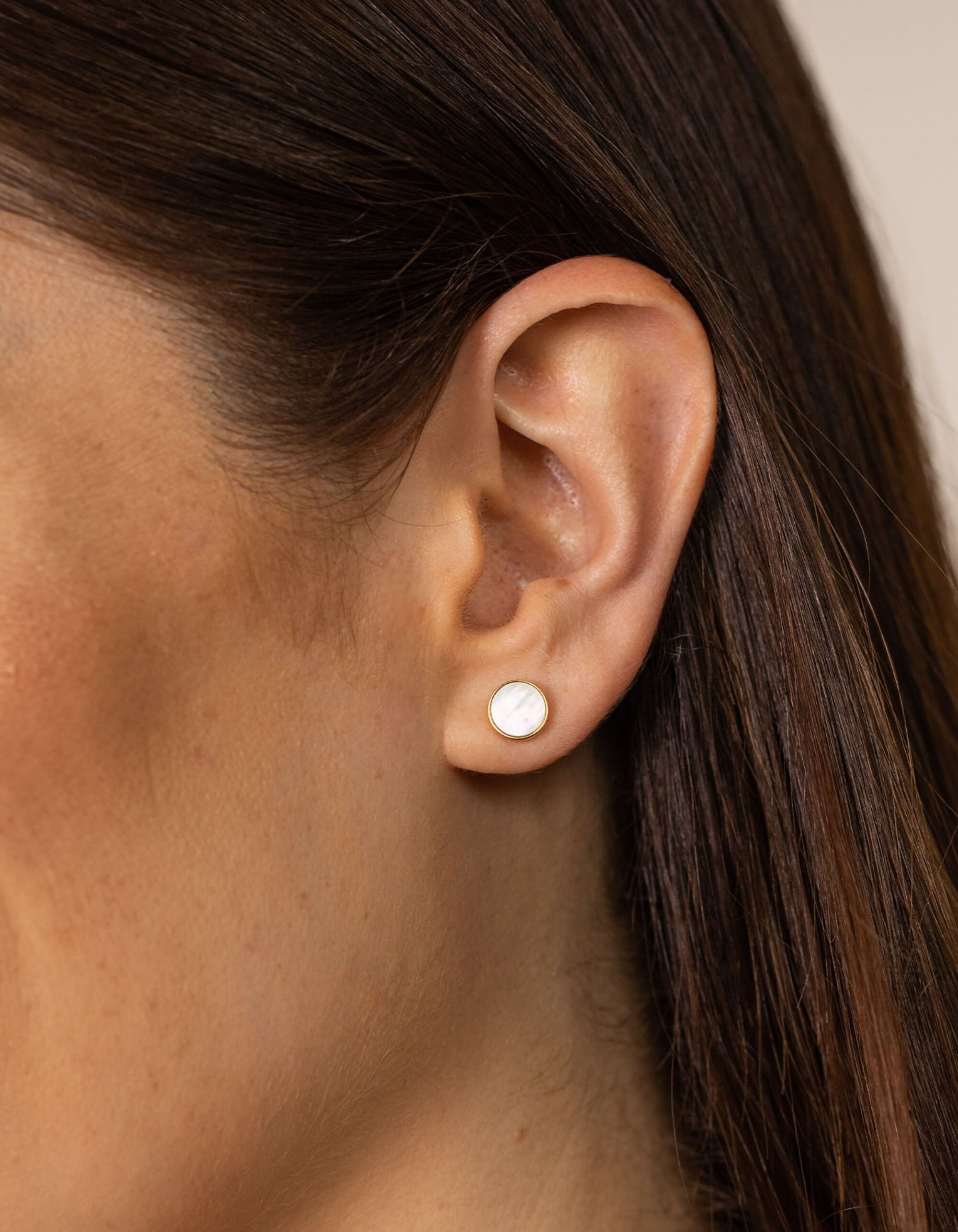 Purelei Paar Ohrstecker White Gloss (2-tlg)