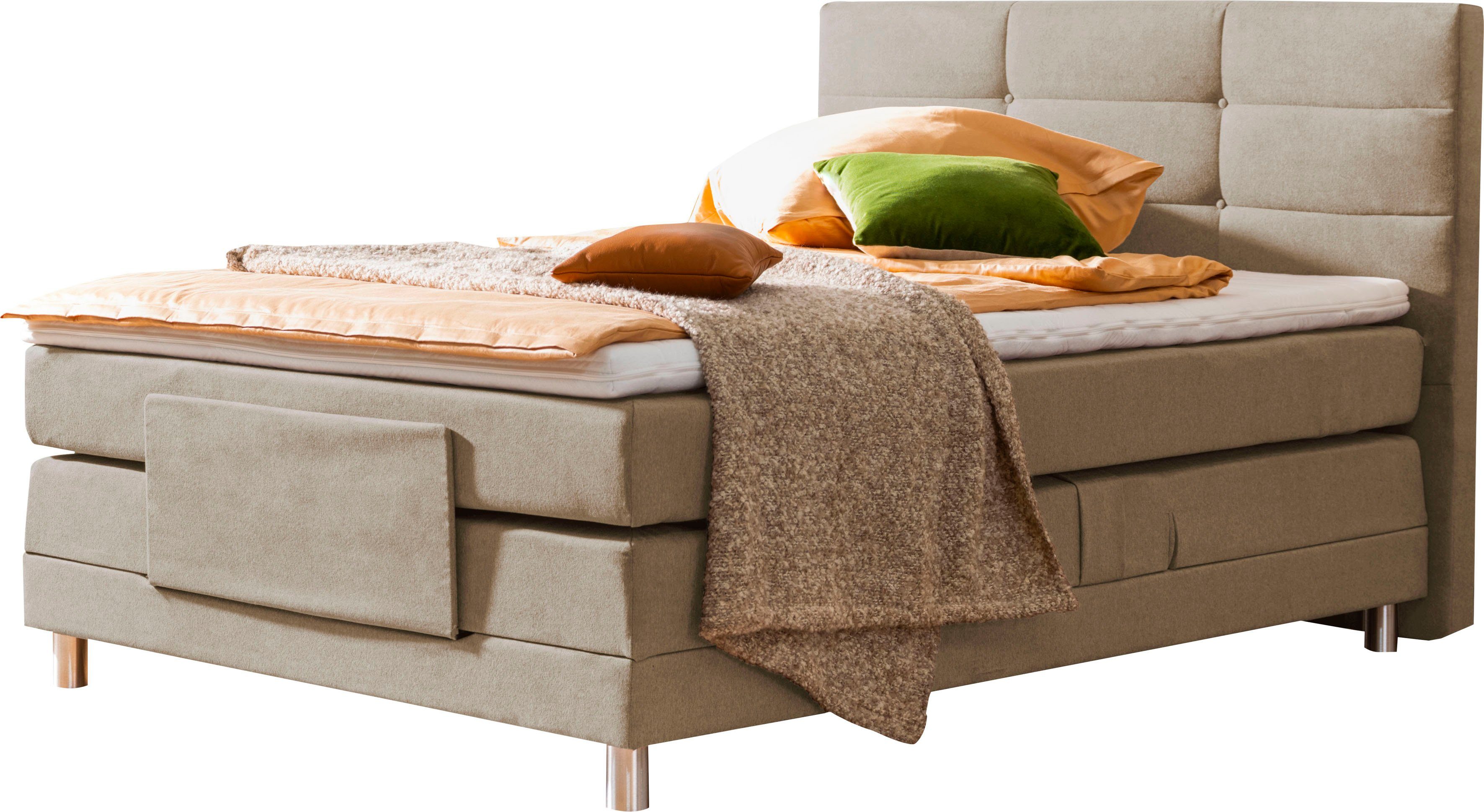alina Boxspringbett Matea, inklusive Matratze und Topper, in verschiedenen Größen und Härtegraden