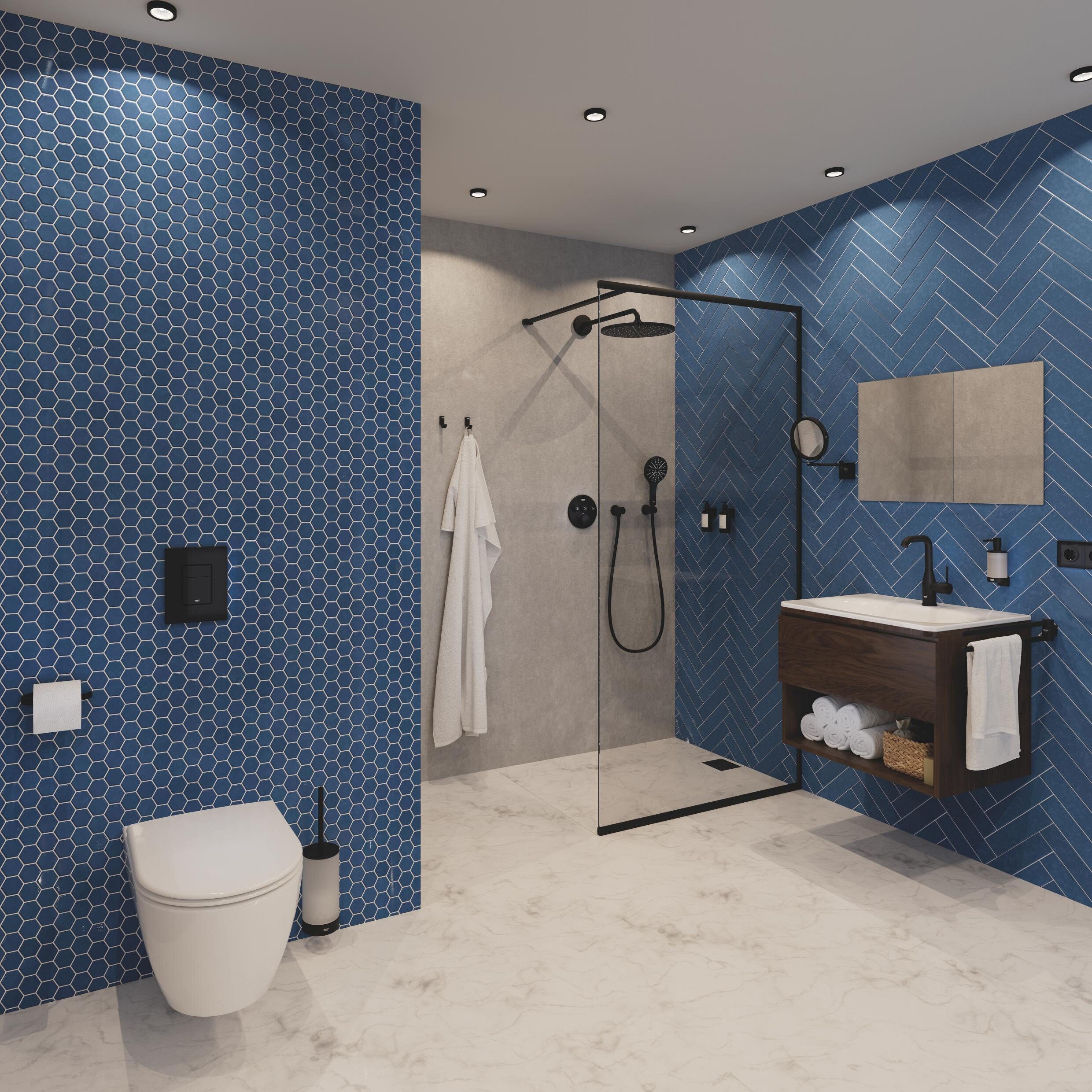 Grohe Zahnputzbecherhalter Selection, Halter für Seifenspender - Phantom Black