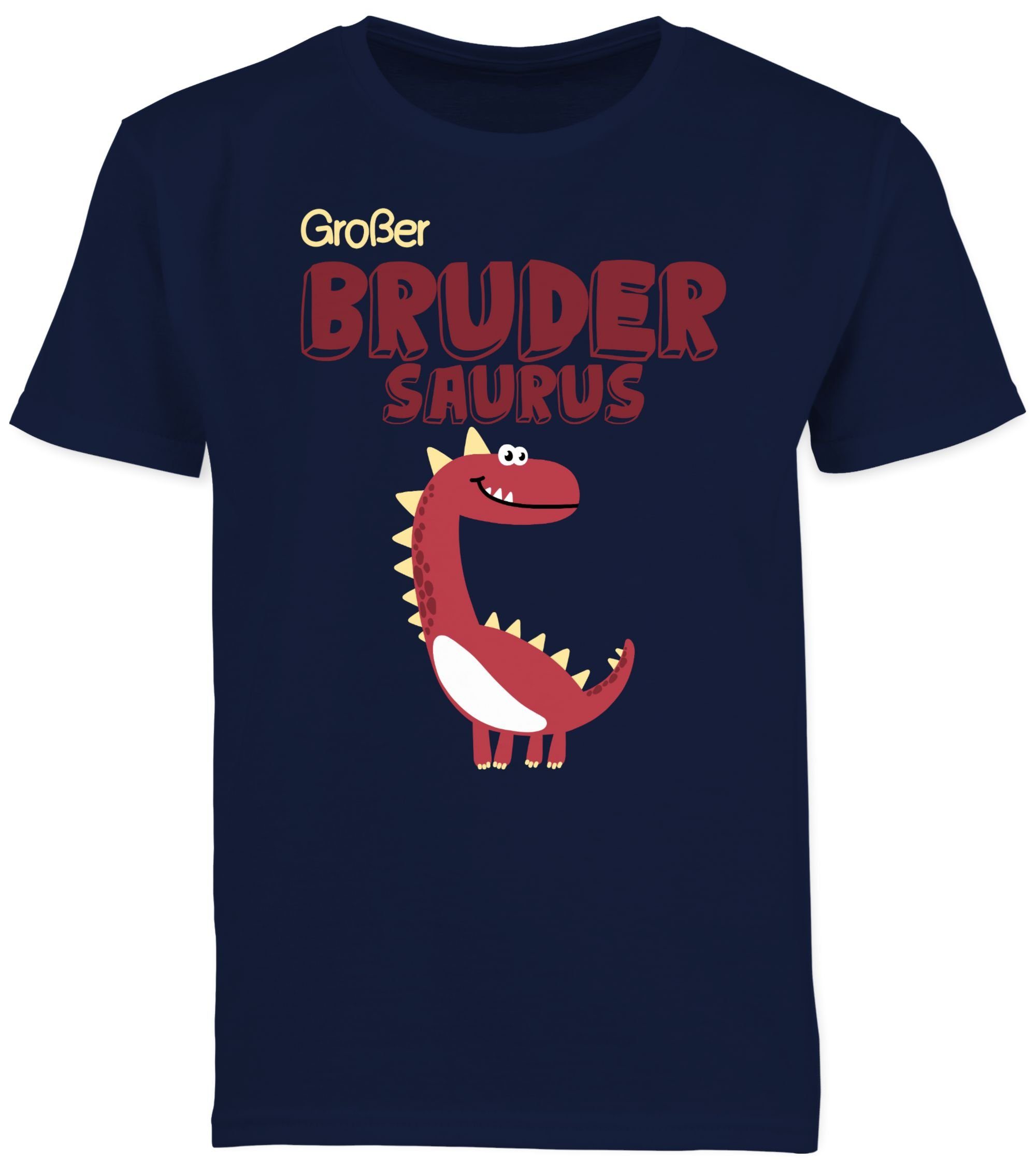 Dunkelblau Bruder 01 Shirtracer T-Shirt Großer Brudersaurus Großer