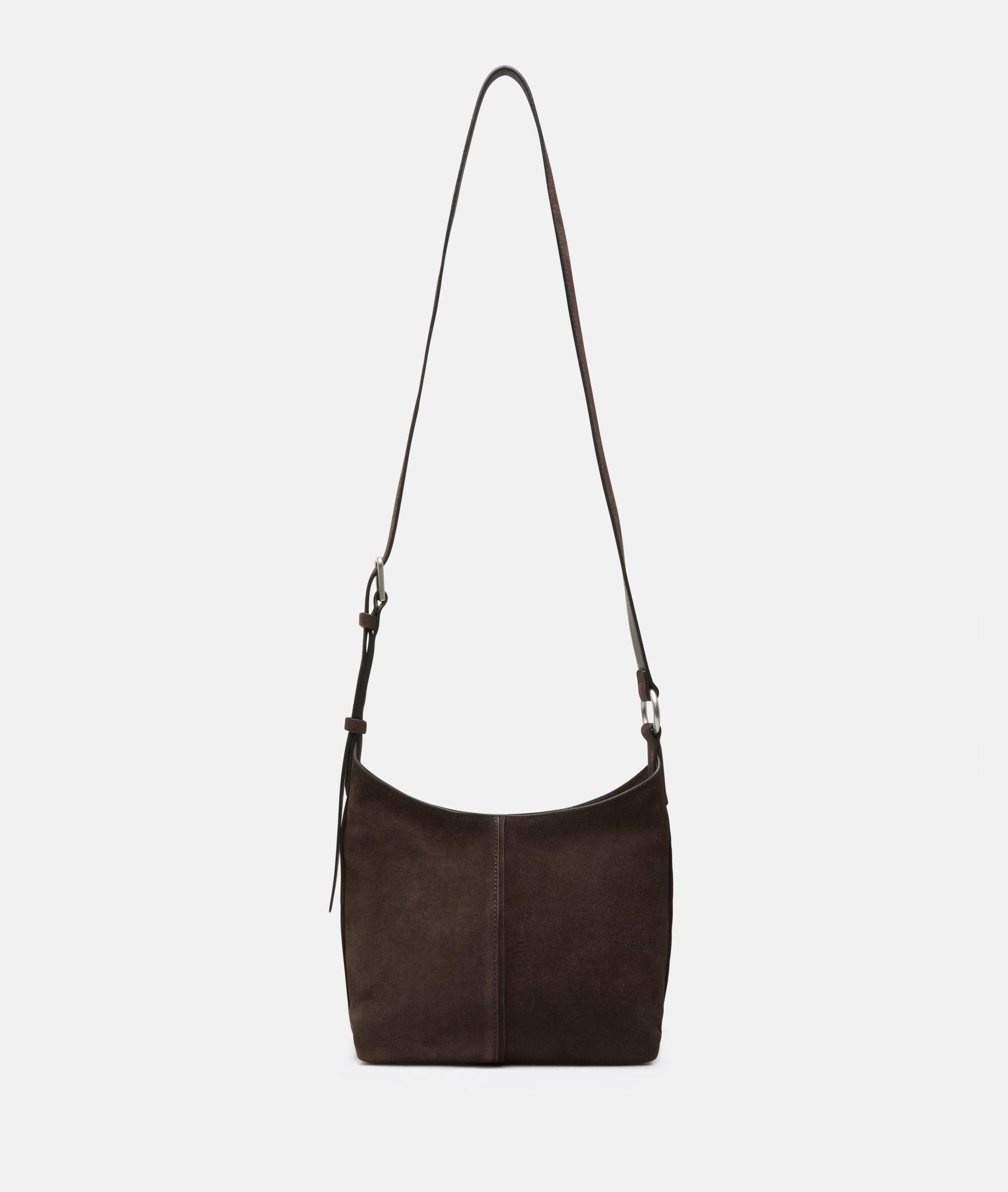 Liebeskind Berlin Umhängetasche Demi Crossbody S, Handliche Crossbody-Bag aus weichem Veloursleder