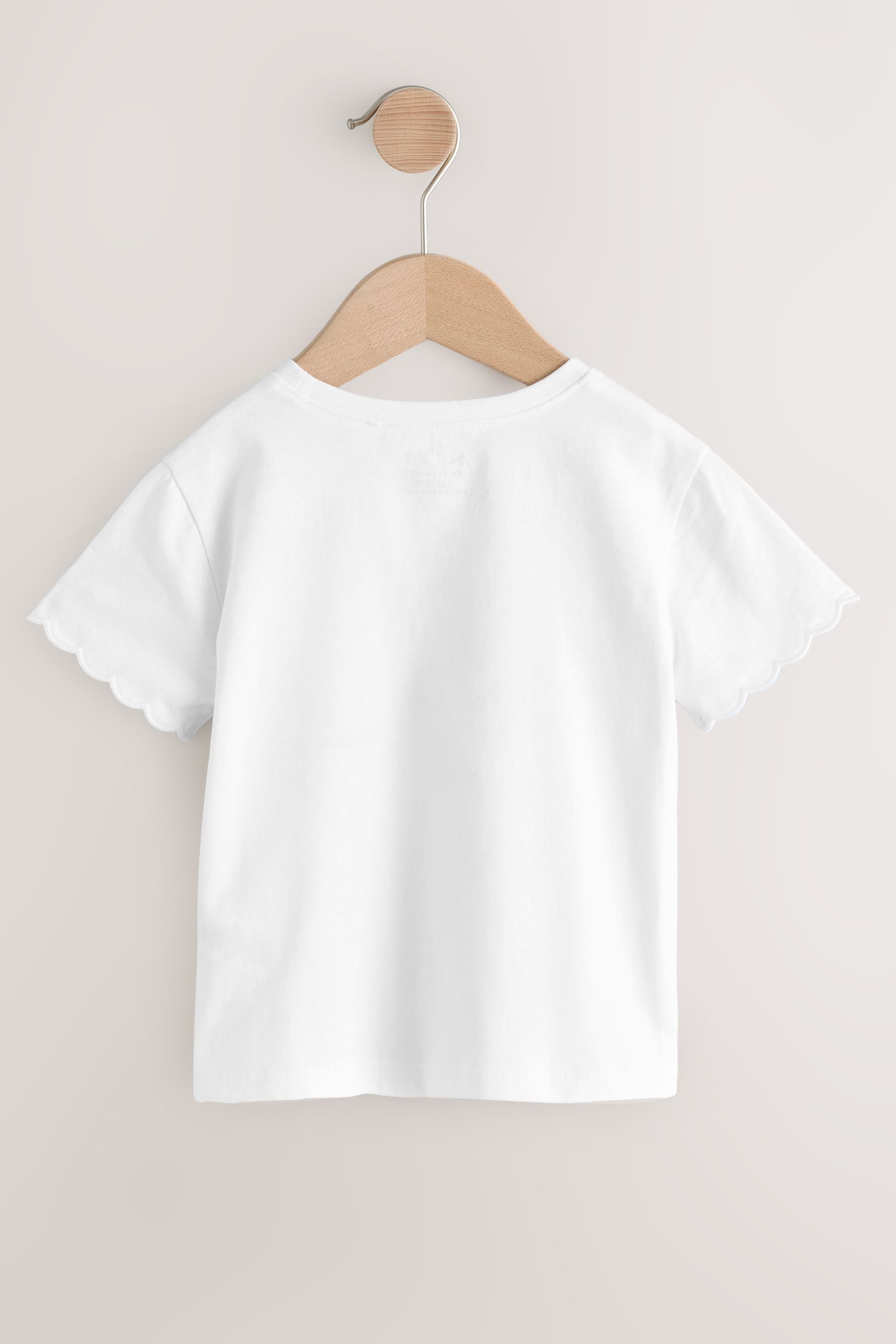 Next T-Shirt Kurzarm-T-Shirt mit Bogenkante aus günstig online kaufen