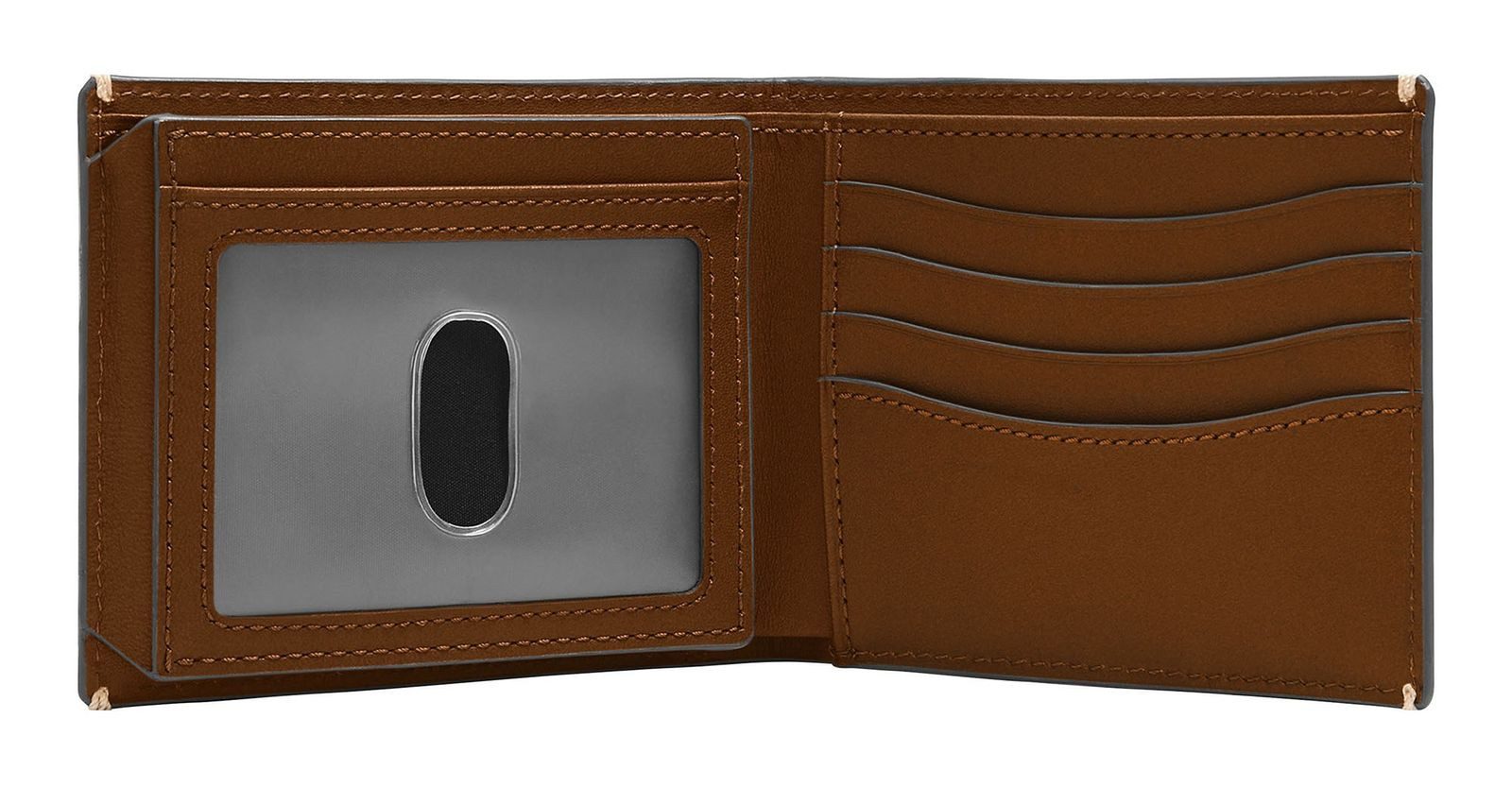 Fossil Kartenetui Bifold Flip ID, aus echtem Leder