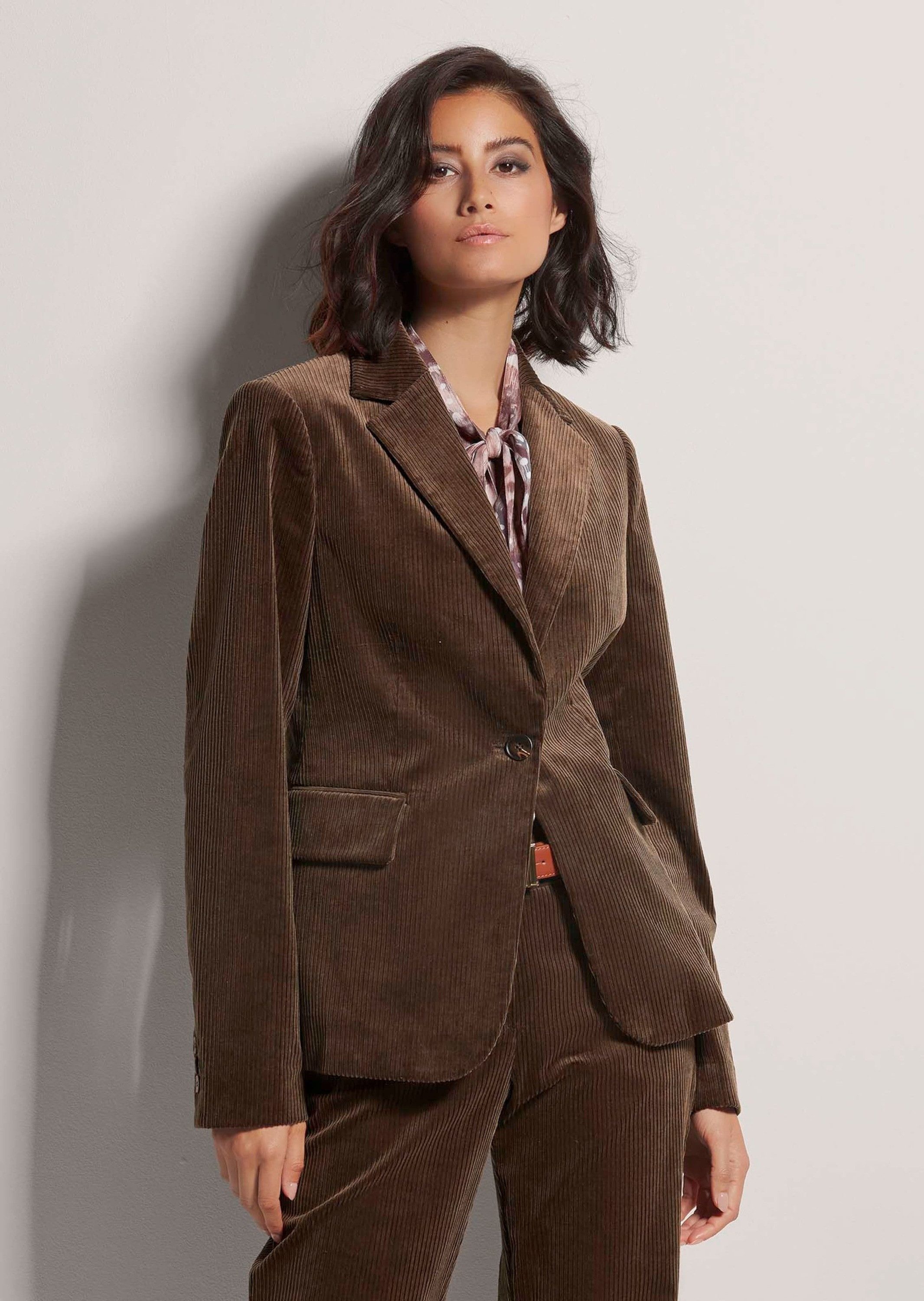 MADELEINE Kurzblazer Klassischer Cordblazer mit Reverskragen Blazer in klas günstig online kaufen