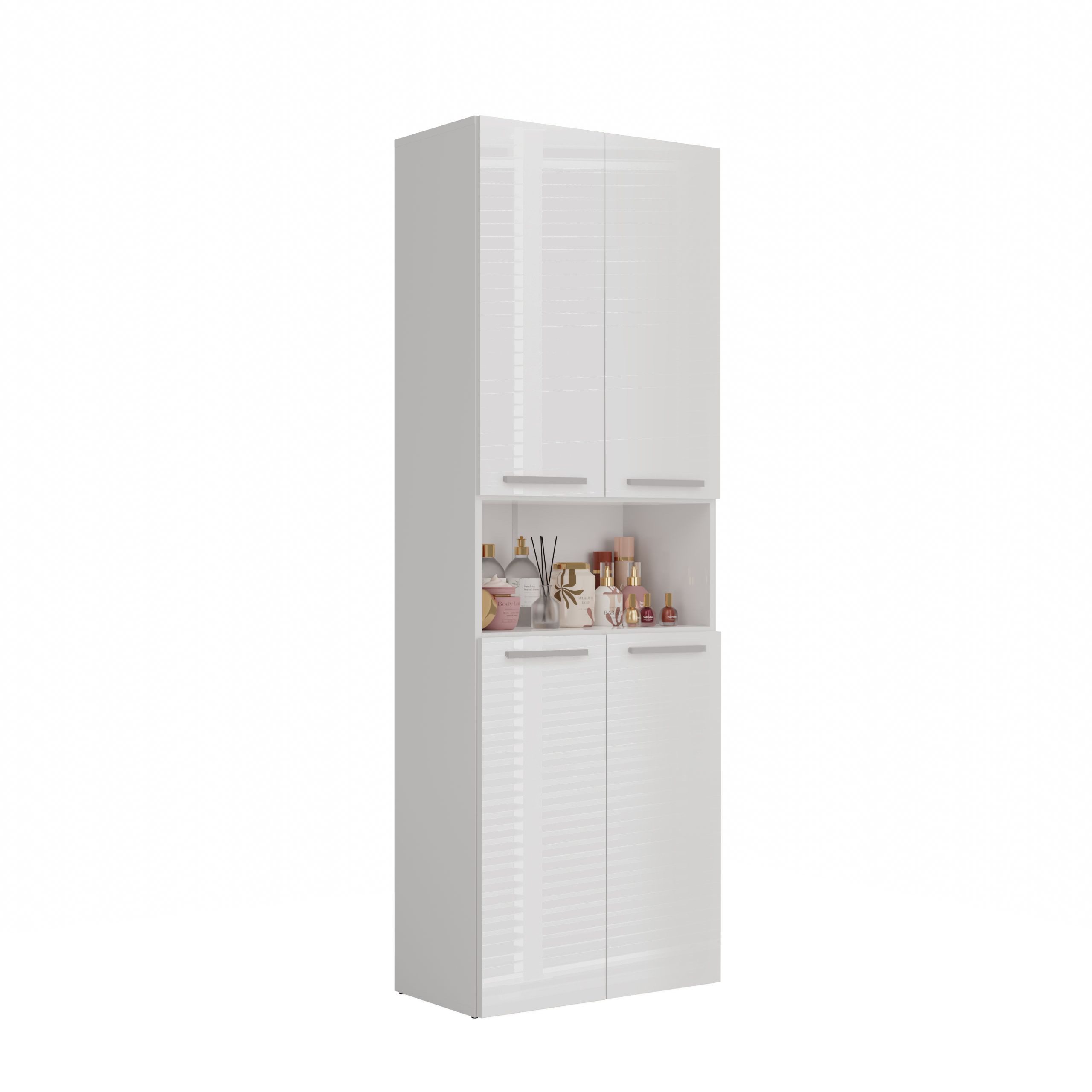 Raumhirsch Furniture Badkommode Badkommode Badezimmerschrank Wäscheschrank (mit drei Türen - 5 Regale - Maße 30 x 60 x 174 cm), verschiedene Farben