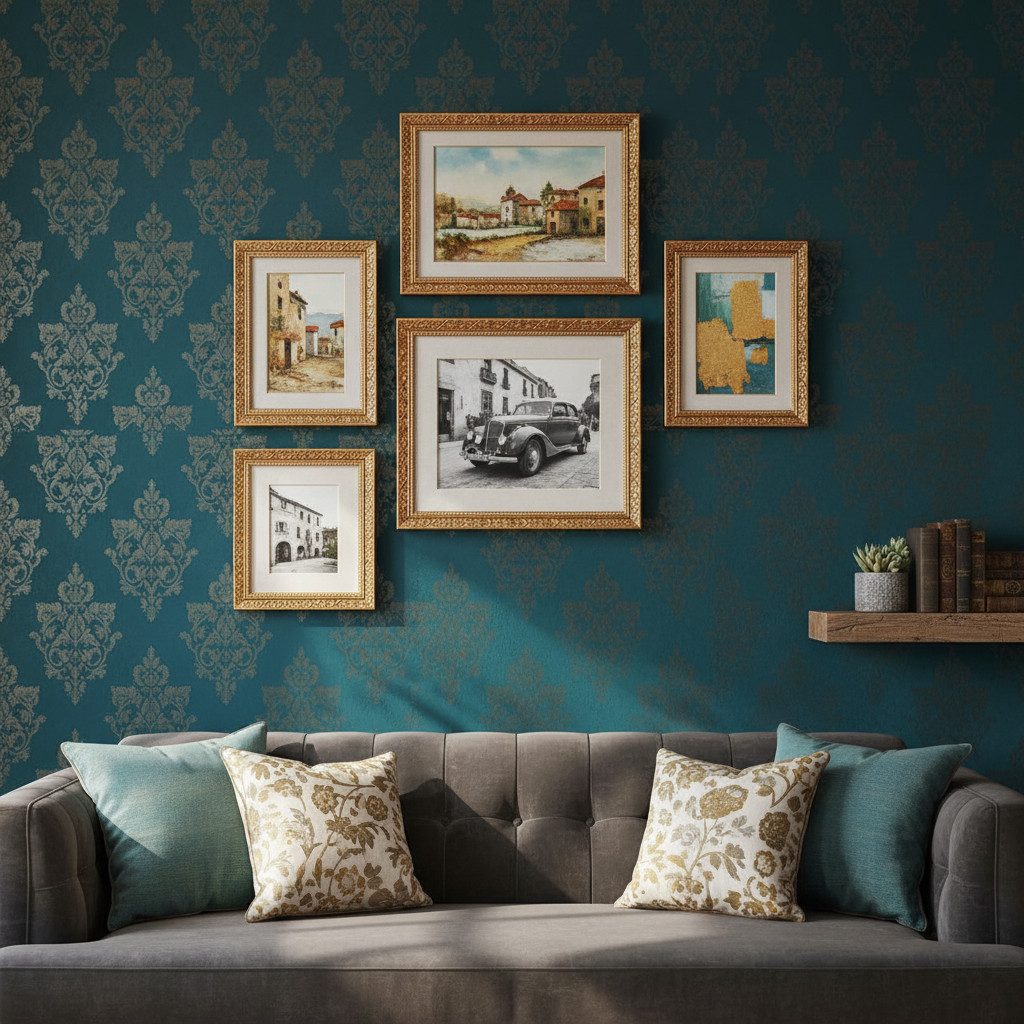 Victor (Zenith) Bilderrahmen Vermeer, Bilderrahmen Gold 10x15 cm, Bilderrahmen A6 Barock, Antik