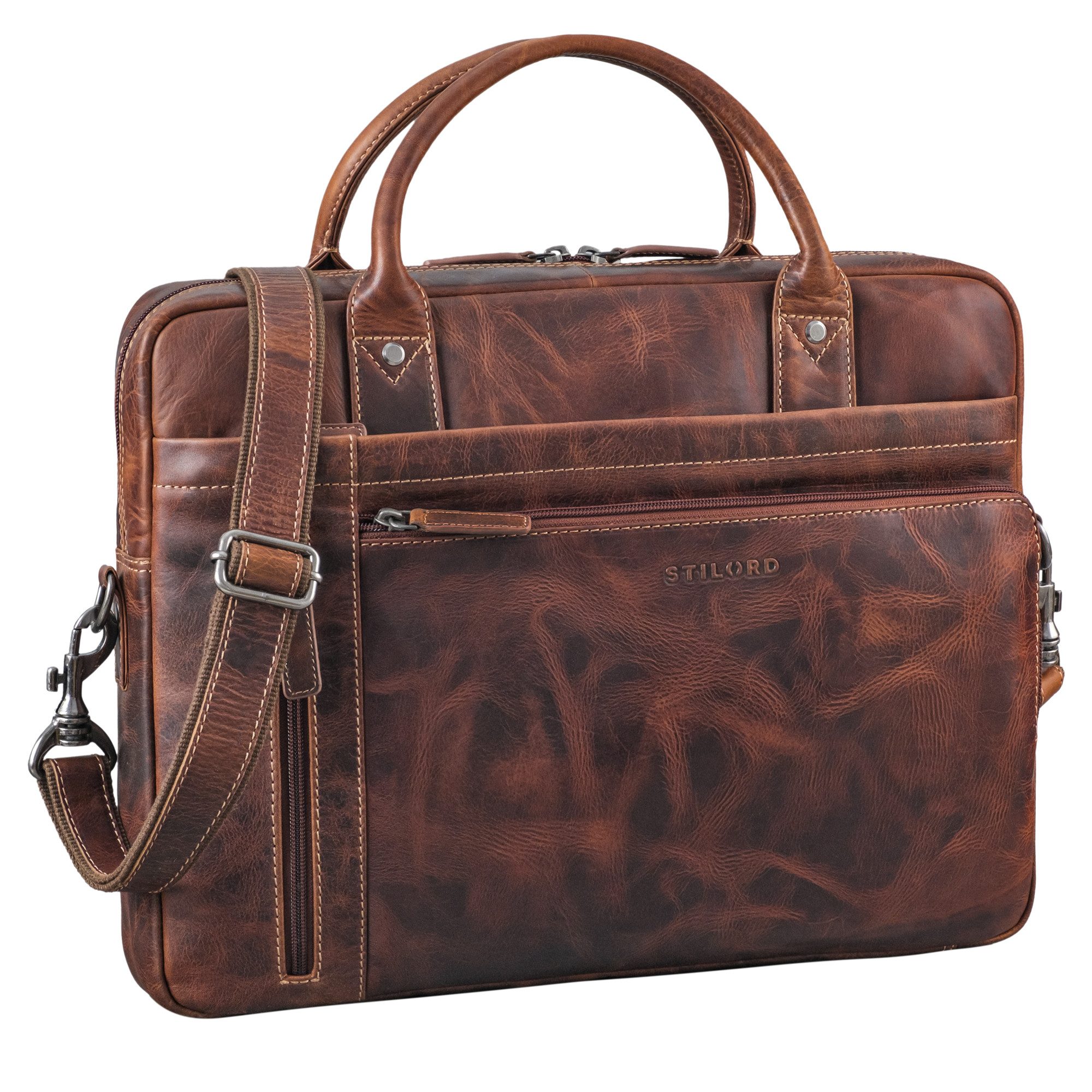 Laptoptasche "Jared" Einzigartige Leder Laptoptasche 15,6 Zoll