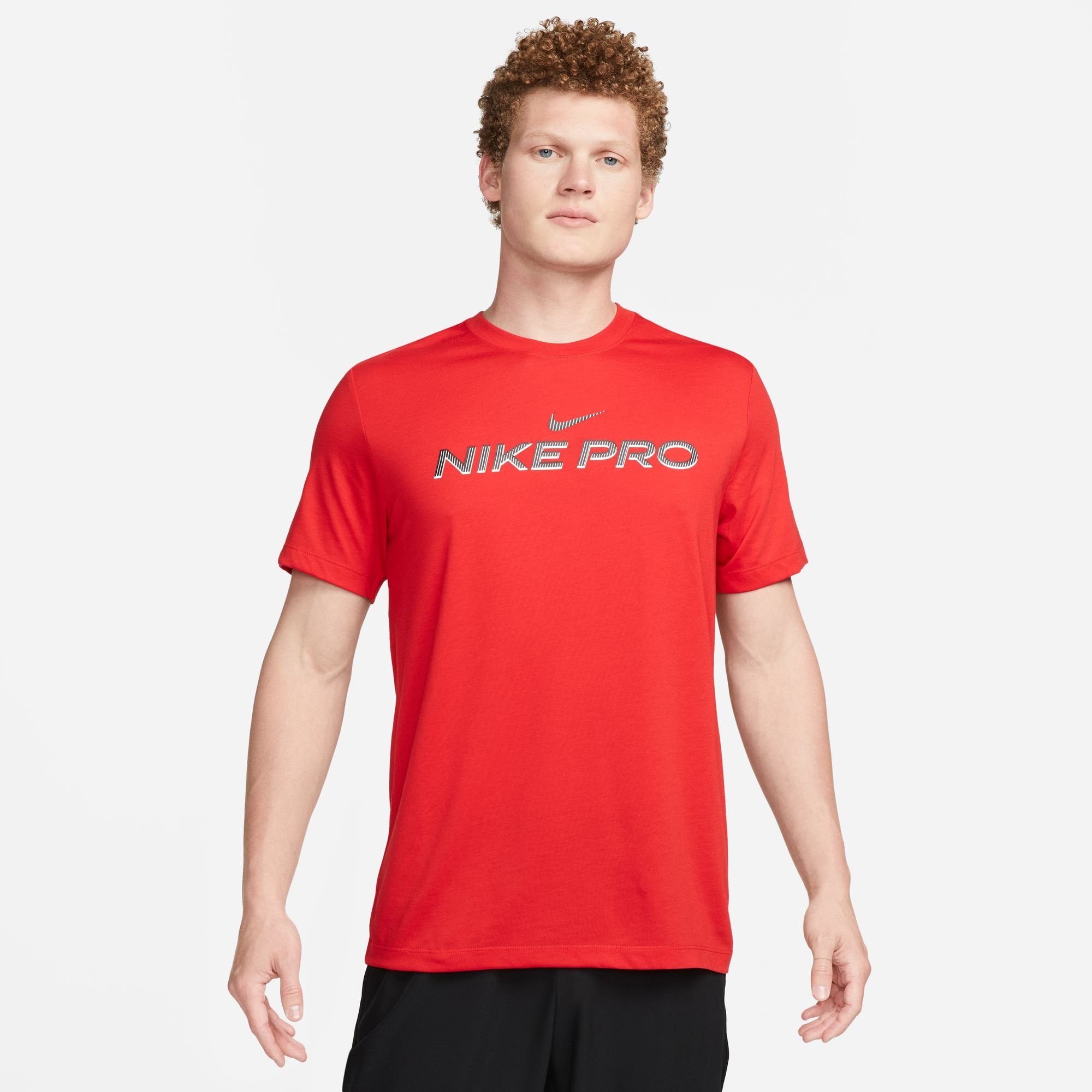 T-SHIRT UNIVERSITY DRI-FIT Nike Trainingsshirt MEN'S FITNESS RED