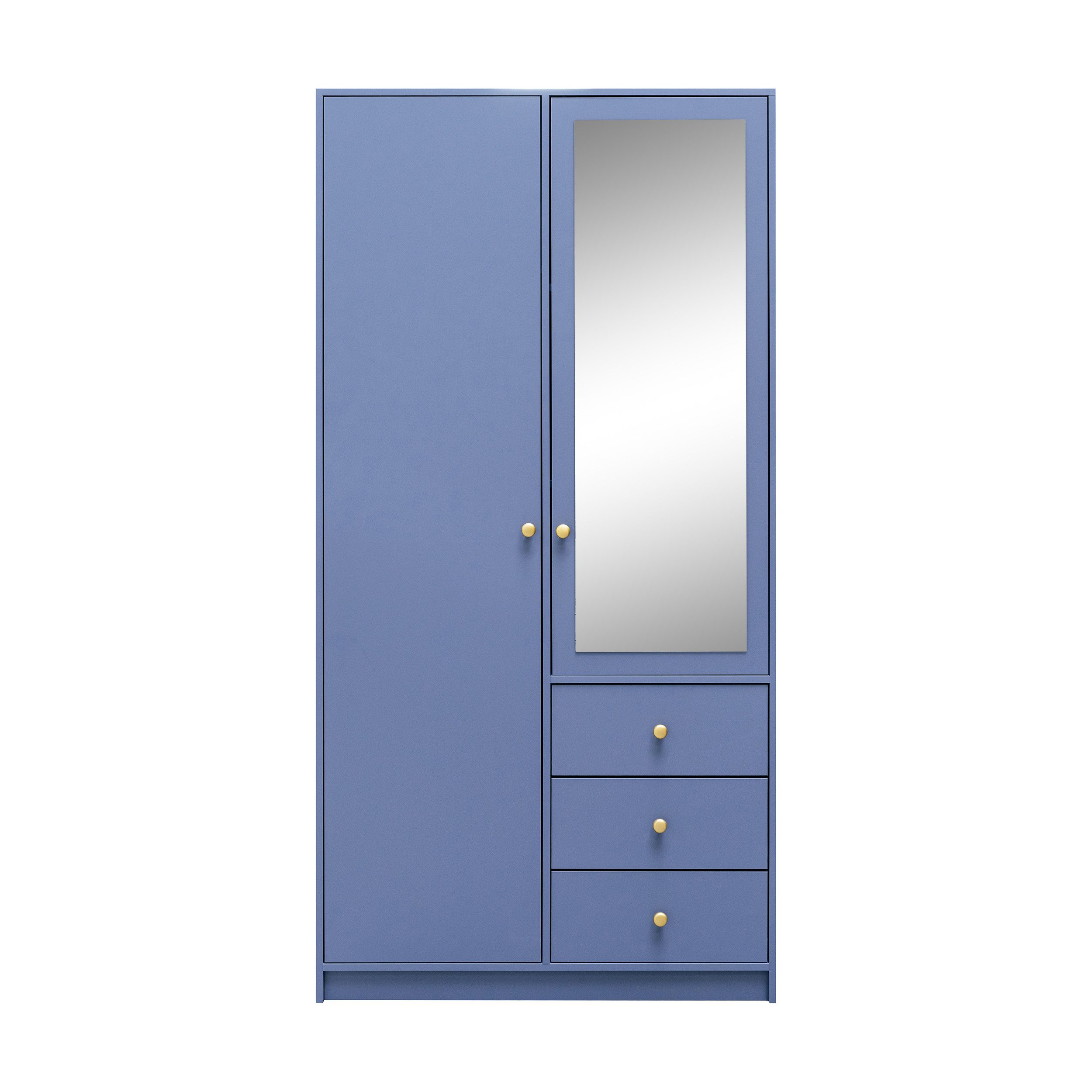 Beautysofa Kleiderschrank SOLEA mit Spiegel und 3 Schubladen (Zur Auswahl: günstig online kaufen