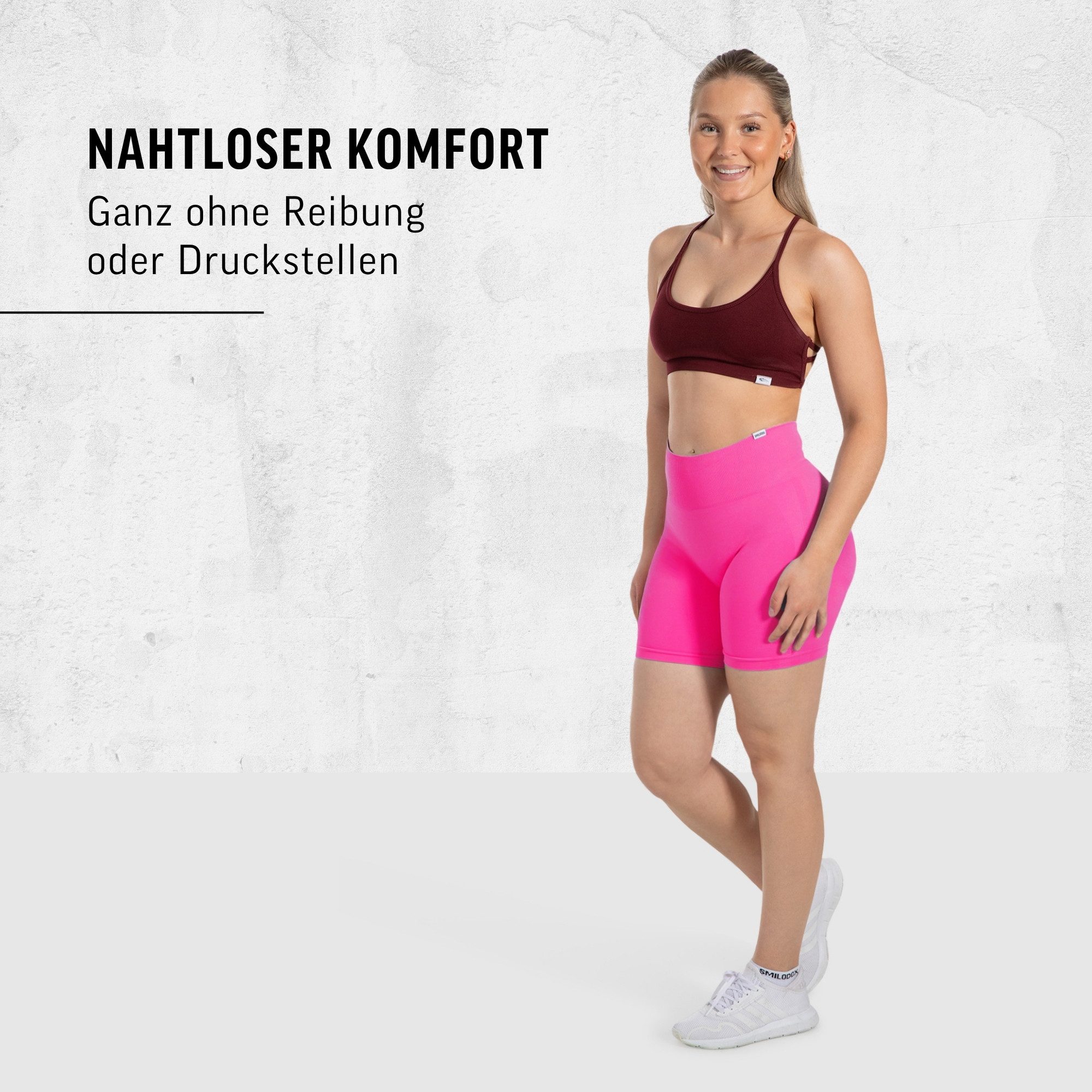 Smilodox Shorts Arleta, Short Leggings Shaped Fit, Scrunch-Effekt, Seamless Figurformende V-Kontur, High Waist Booty Scrunch, Fitness Sommer