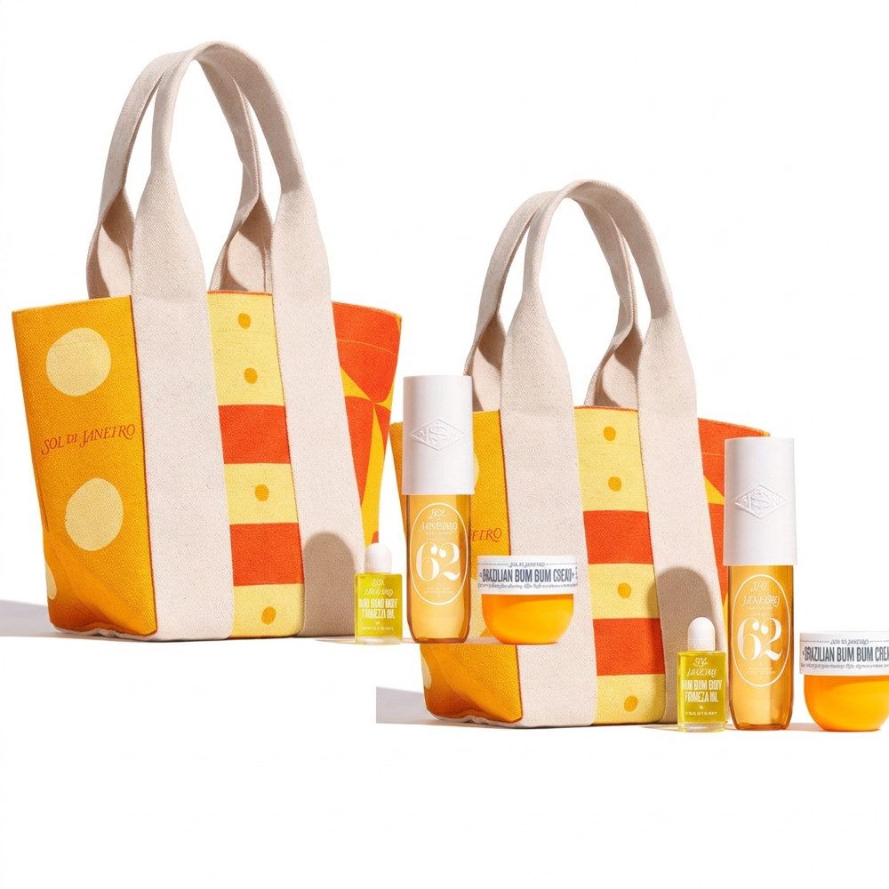 Sol de Janeiro Pflege-Geschenkset Sol de Janeiro The Sol Tote Body Essentials 2er Set, Praktisches Vorrats- und Geschenkset mit zwei Pflegesets