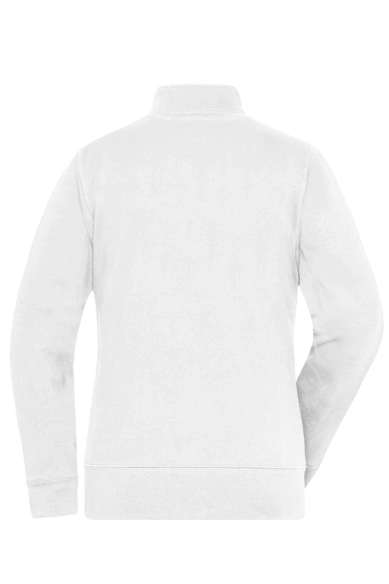 James & Nicholson Sweatjacke Leicht taillierte Damen Doppeljacke im Materialmix JN1809 Innen warmer Fleece, außen angenehmer Baumwoll-Jersey – Bild 2 von 4