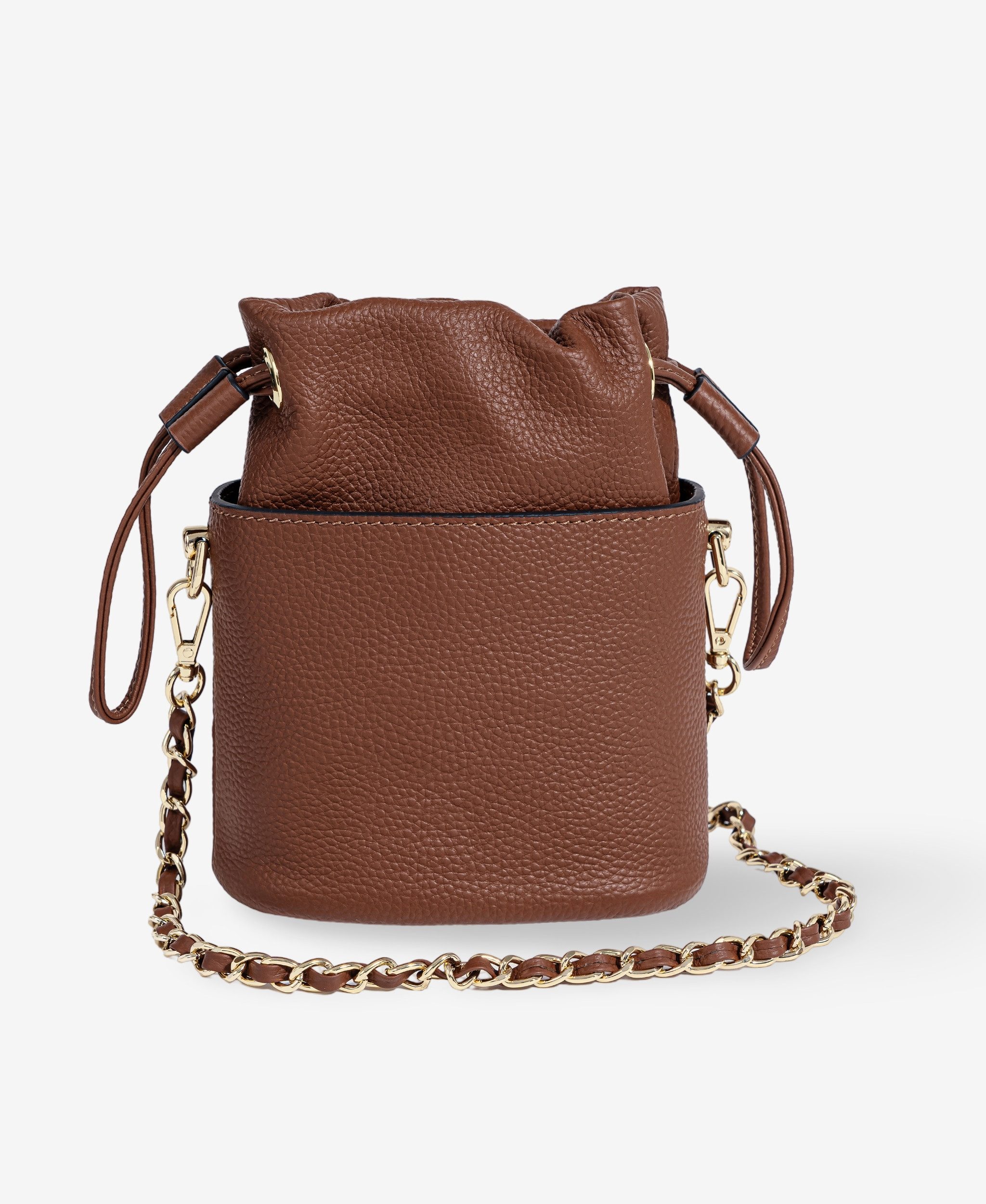 GLAMIRA Handtasche TechElegance Premier Braune Handytasche (1-tlg), echt Leder