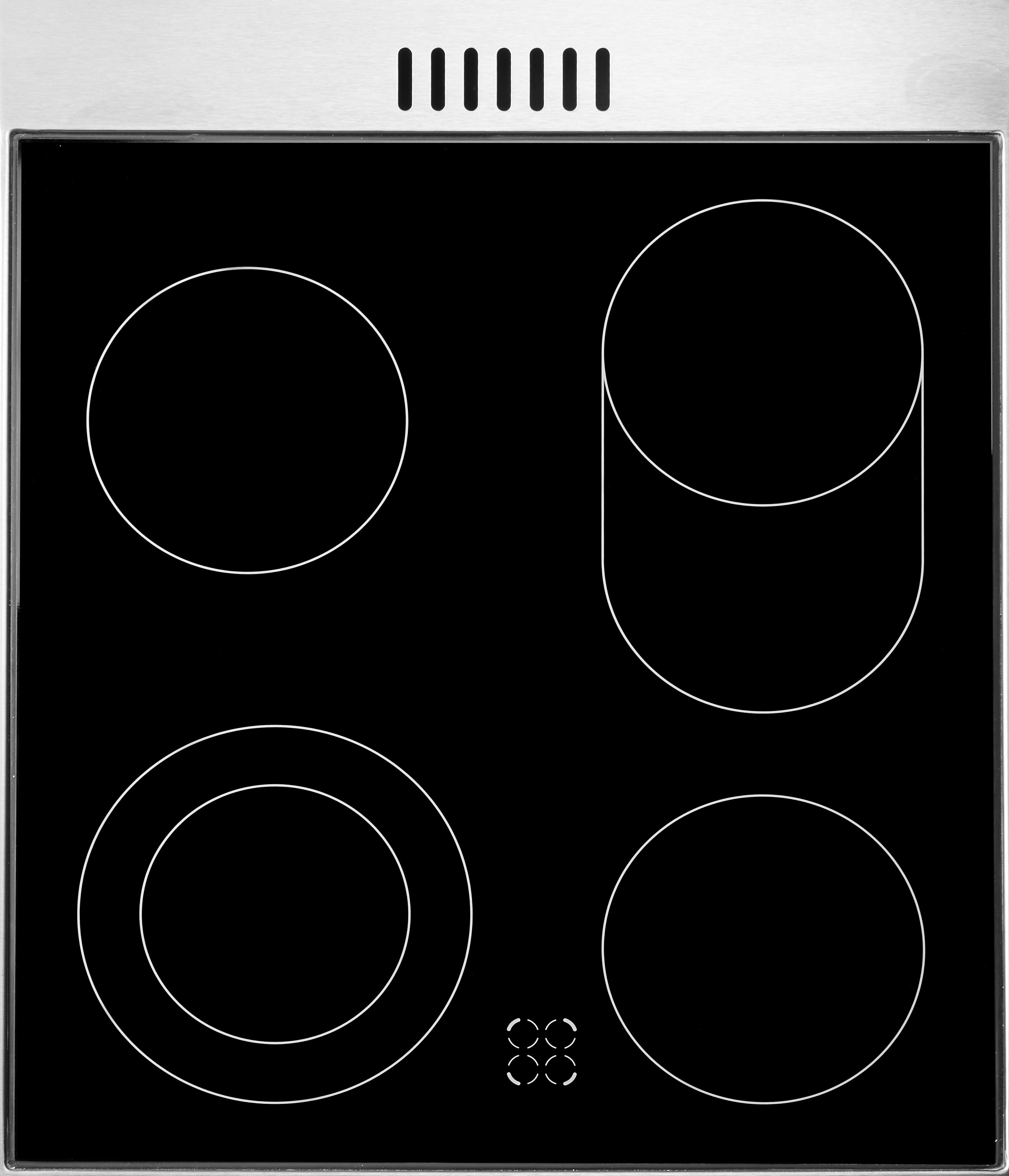 Amica Elektro-Standherd SHC 11587 E, mit 2-fach-Teleskopauszug, Komfortables Kochen und Backen mit bequemer Handhabung