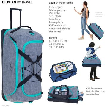 ELEPHANT Weichgepäck-Trolley Cruiser Trolley 100-135 L Reisetasche Travel, Tasche Softcase Gepäck Reise Urlaub Trolly