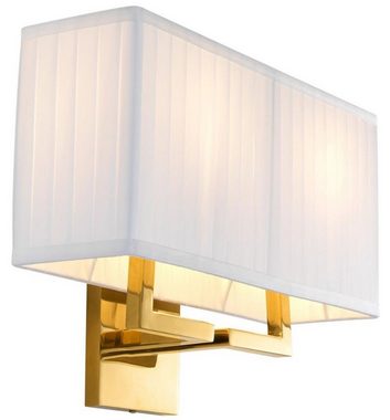 Casa Padrino Wandleuchte Luxus Wandleuchte Gold 36 x 13,5 x H. 27 cm - Wohnzimmer Wandlampe