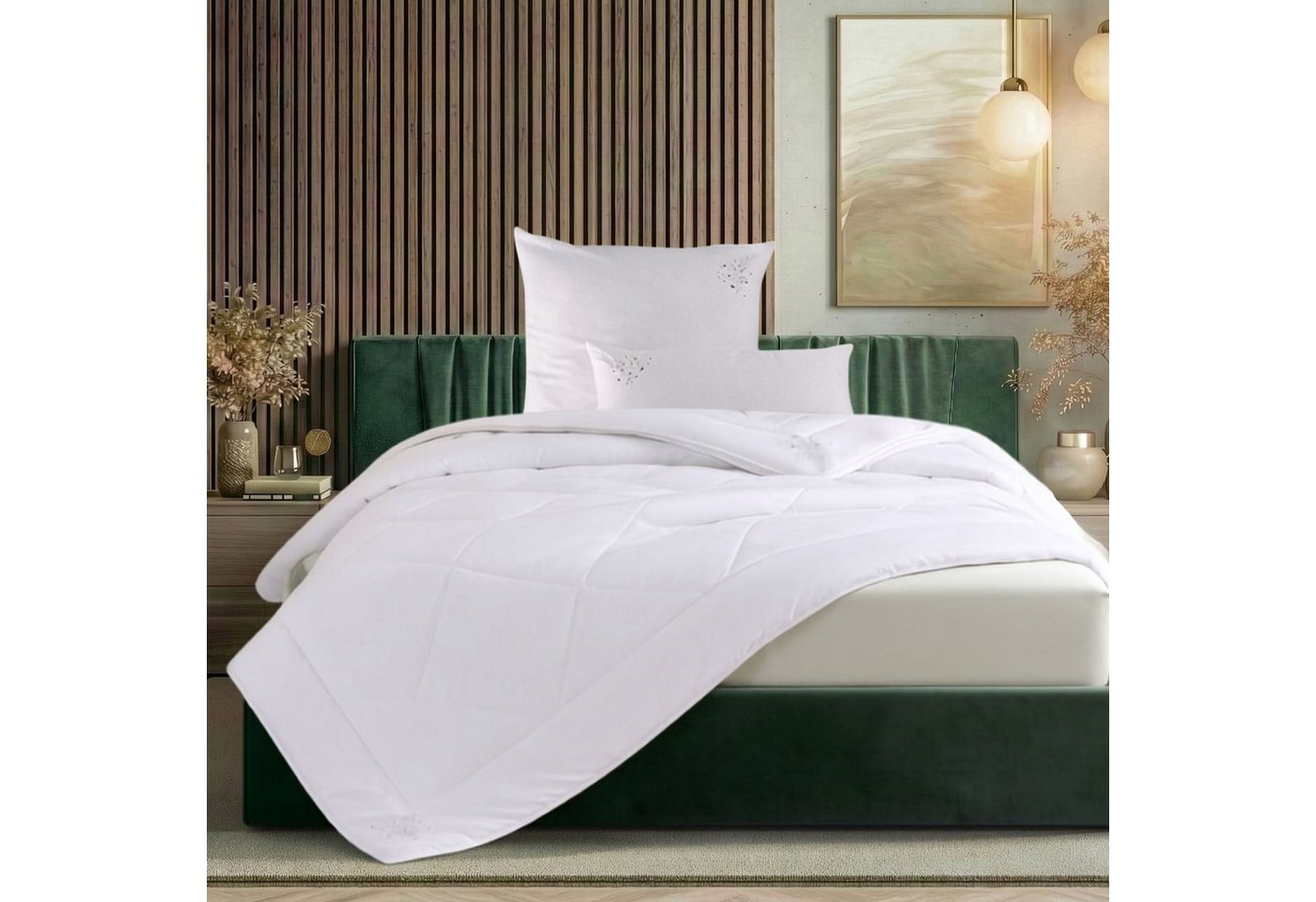 OTTO home Microfaserbettdecke Baca, Bettdecke 135x200 cm, 155x220 cm und weitere Größen, Füllung: aus hochwertiger 6D-Hohlfaser, Bezug: Polyester, Bettdecken, Sommer, Winter, 4-Jahreszeiten, Decke