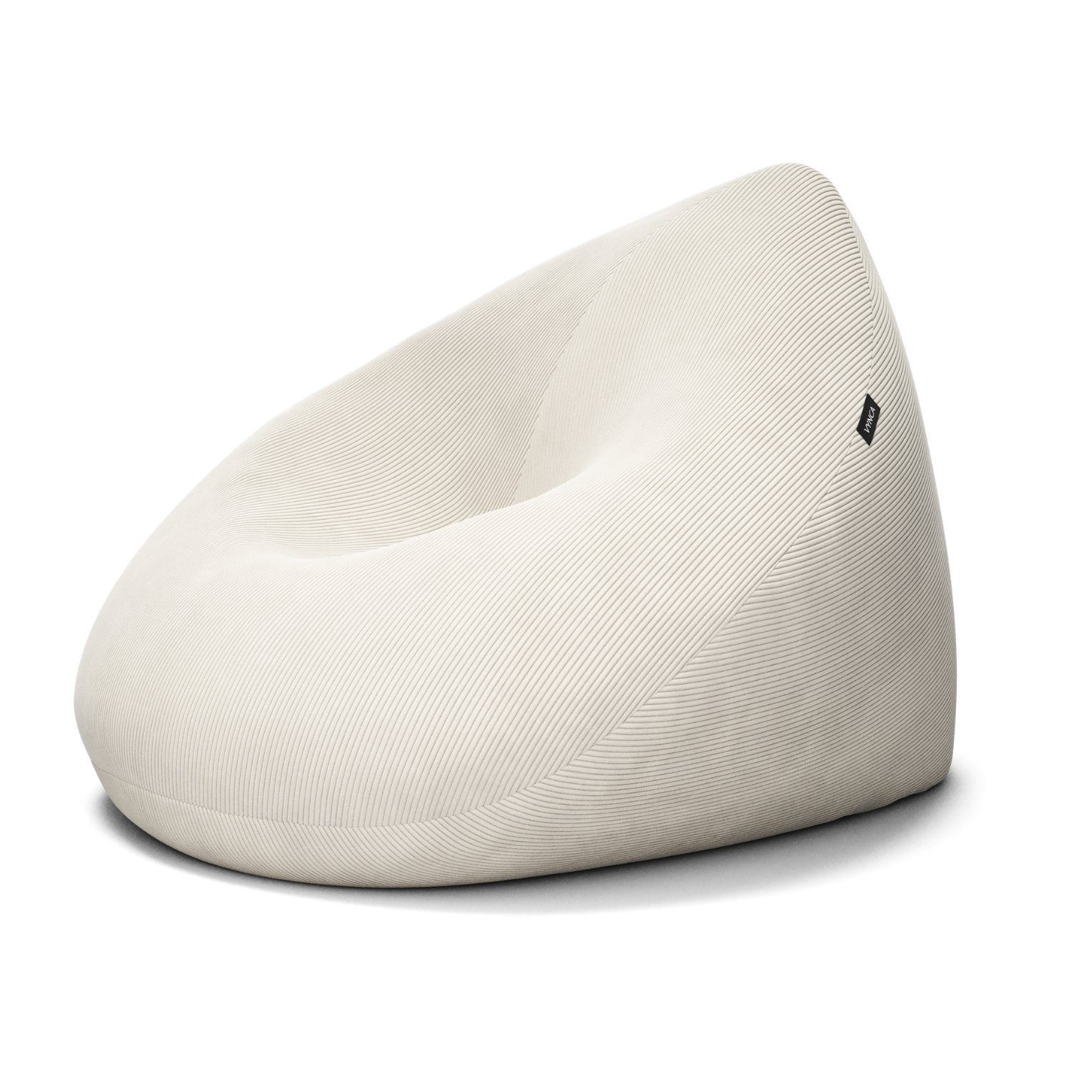 VYNCA Sitzsack Remy Cord Beanbag (Sitzsack), Indoor Sitzsack, Made in Europe, Stoffart Cord AntiqueWhite