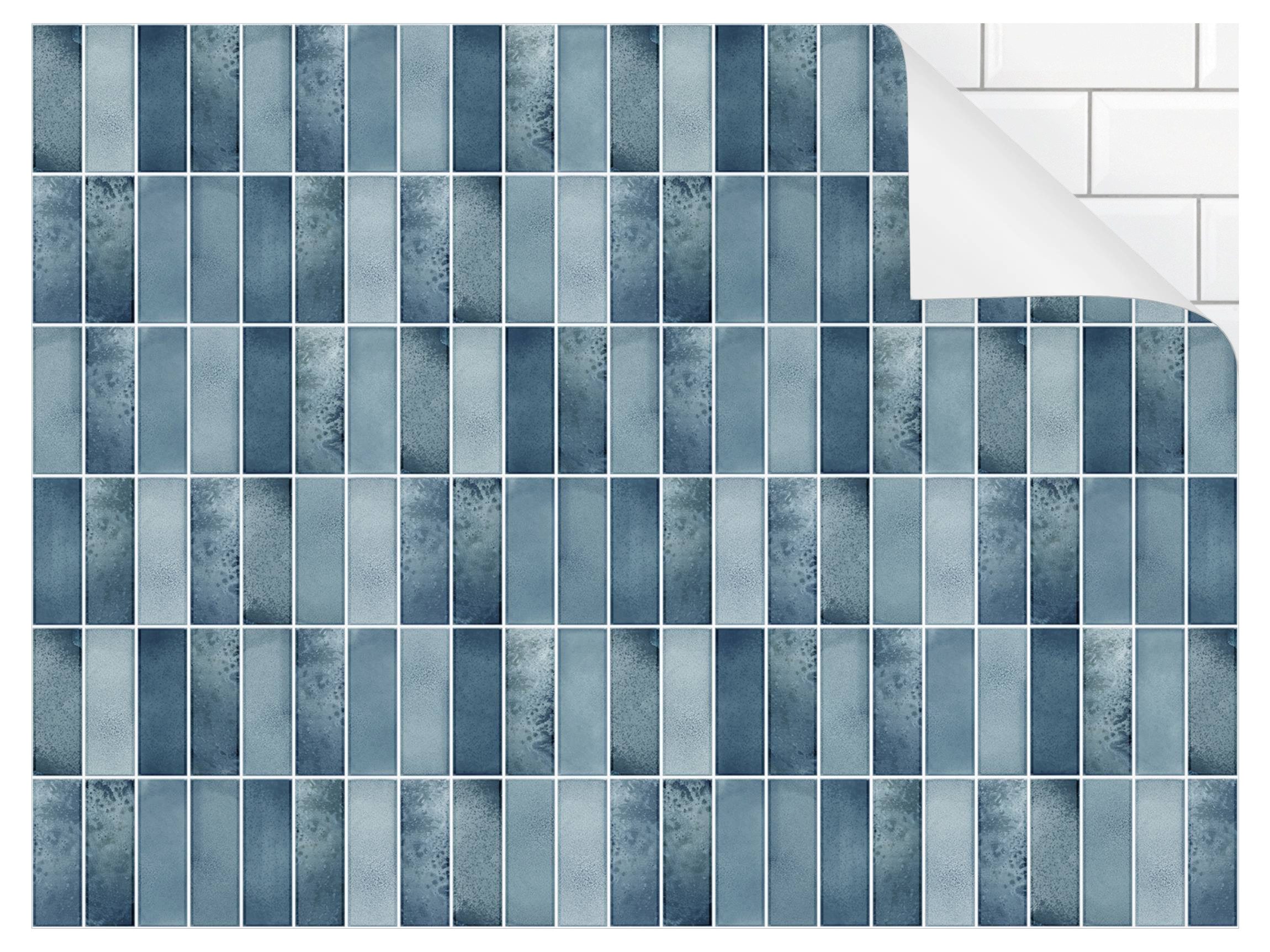 Bilderdepot24 Badrückwand blau fugenlose Wandverkleidung Bad günstig online kaufen