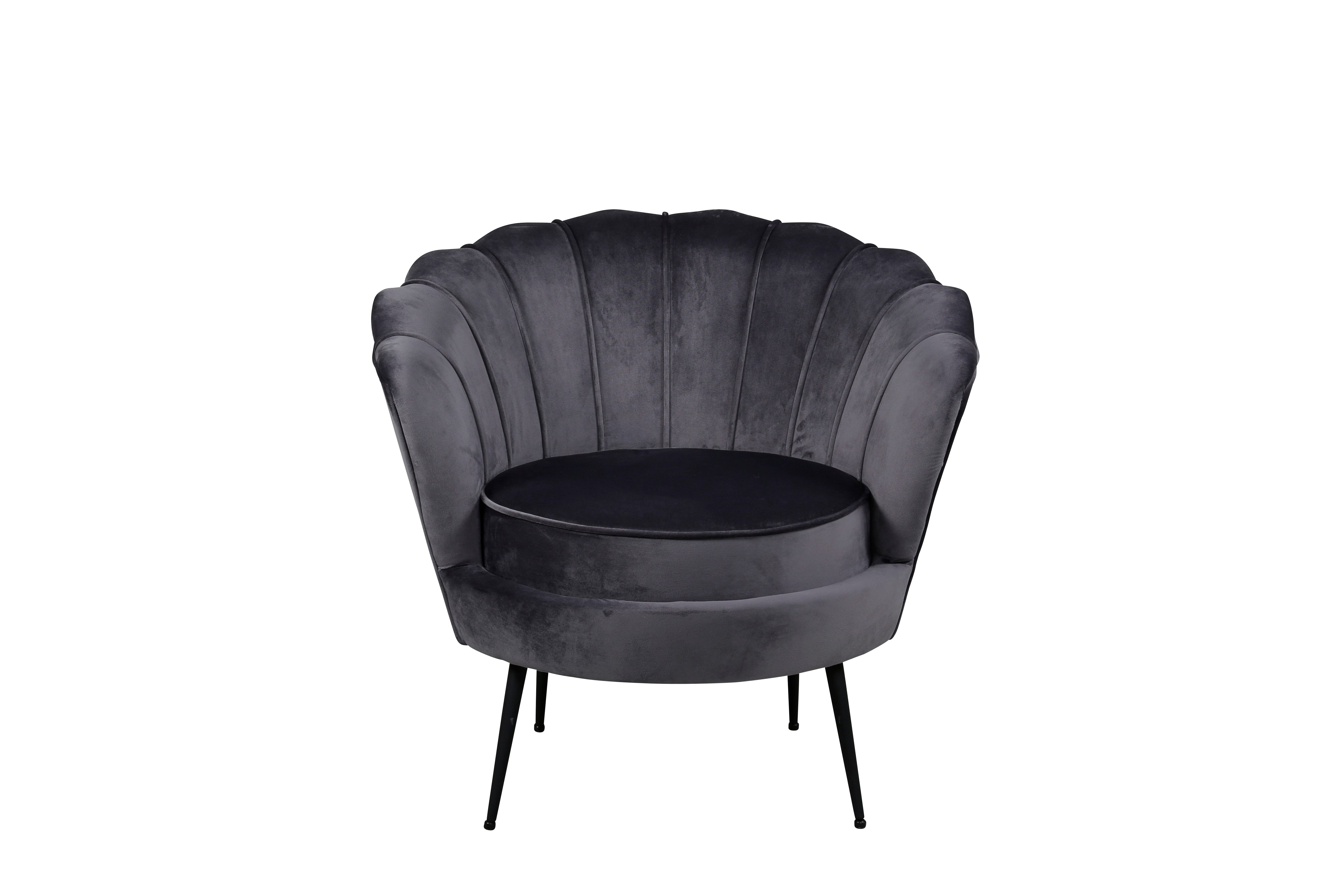 ebuy24 Relaxsessel Nice Sessel Velour grau.