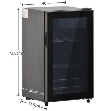 DOPWii Kühlschrank SC-76A, Kompressorkühlsystem, Verstellbare Einlegeböden,Energieeffizient