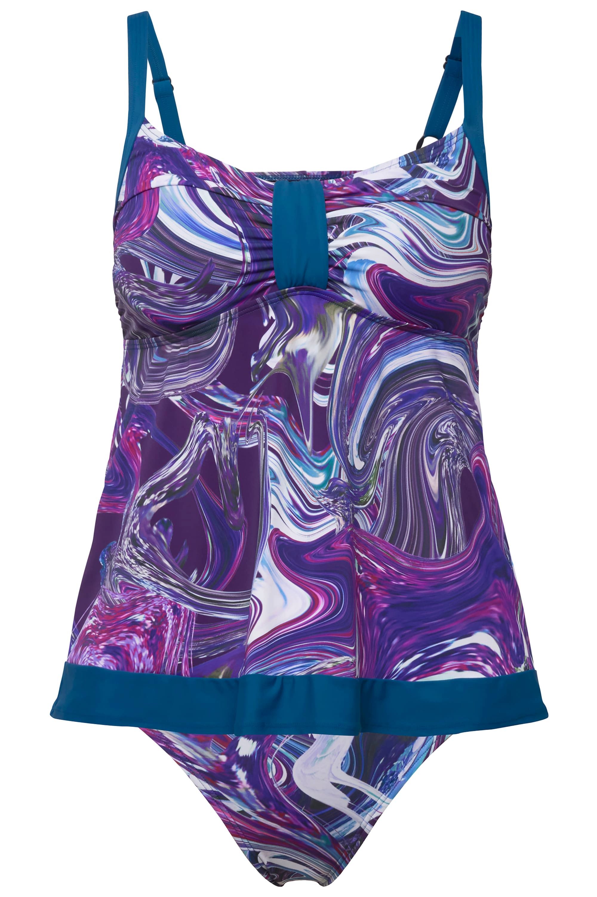 Ulla Popken Tankini Tankini Marmormuster Softcups günstig online kaufen