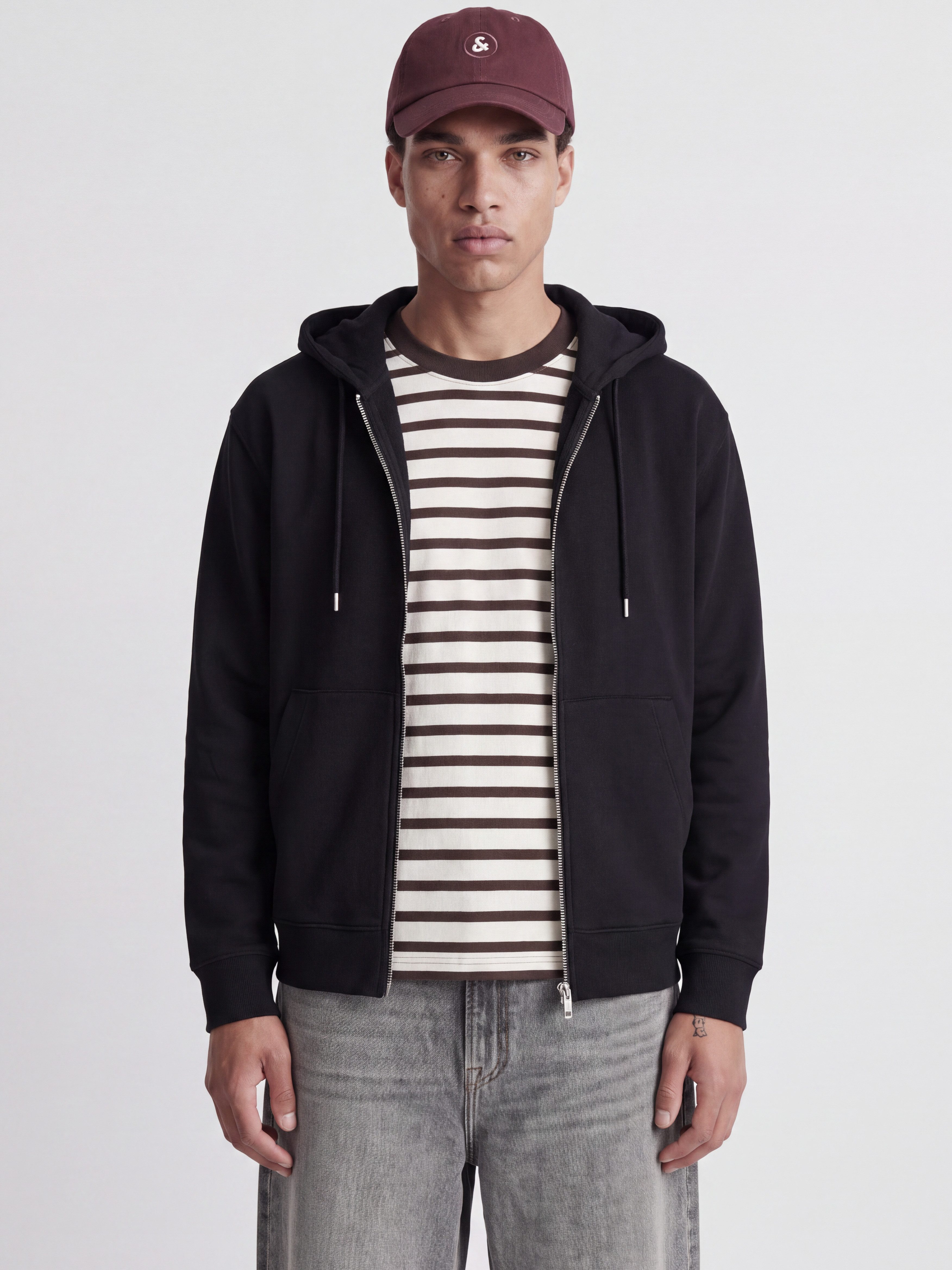 Jack & Jones Kapuzensweatjacke JJEACE SWEAT ZIP HOOD NOOS Baumwollmischung, relaxed fit
