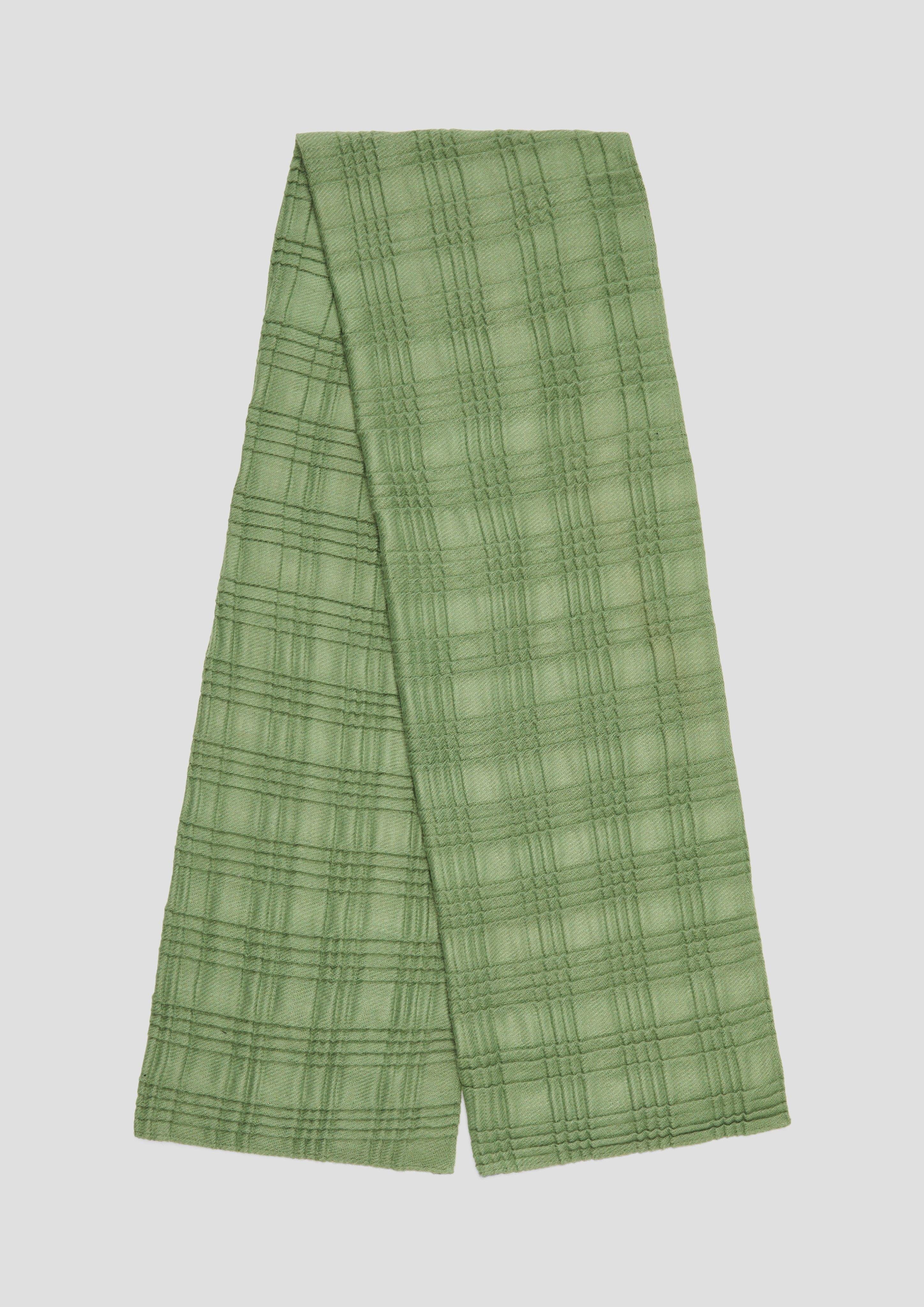 Halstuch grün Plisseefalten s.Oliver mit Schal